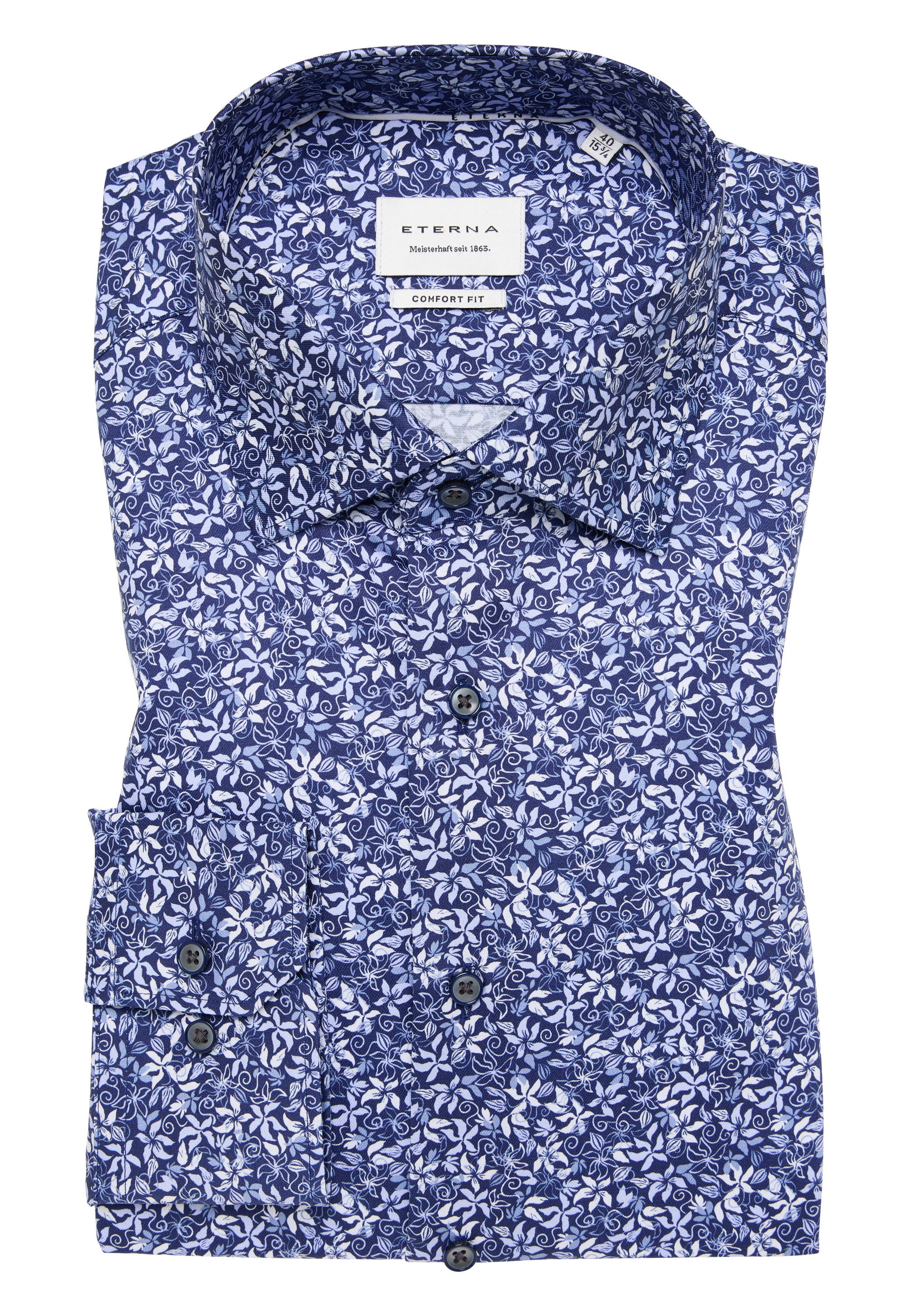 Eterna Langarmhemd »COMFORT FIT«, NON IRON (bügelfrei)
