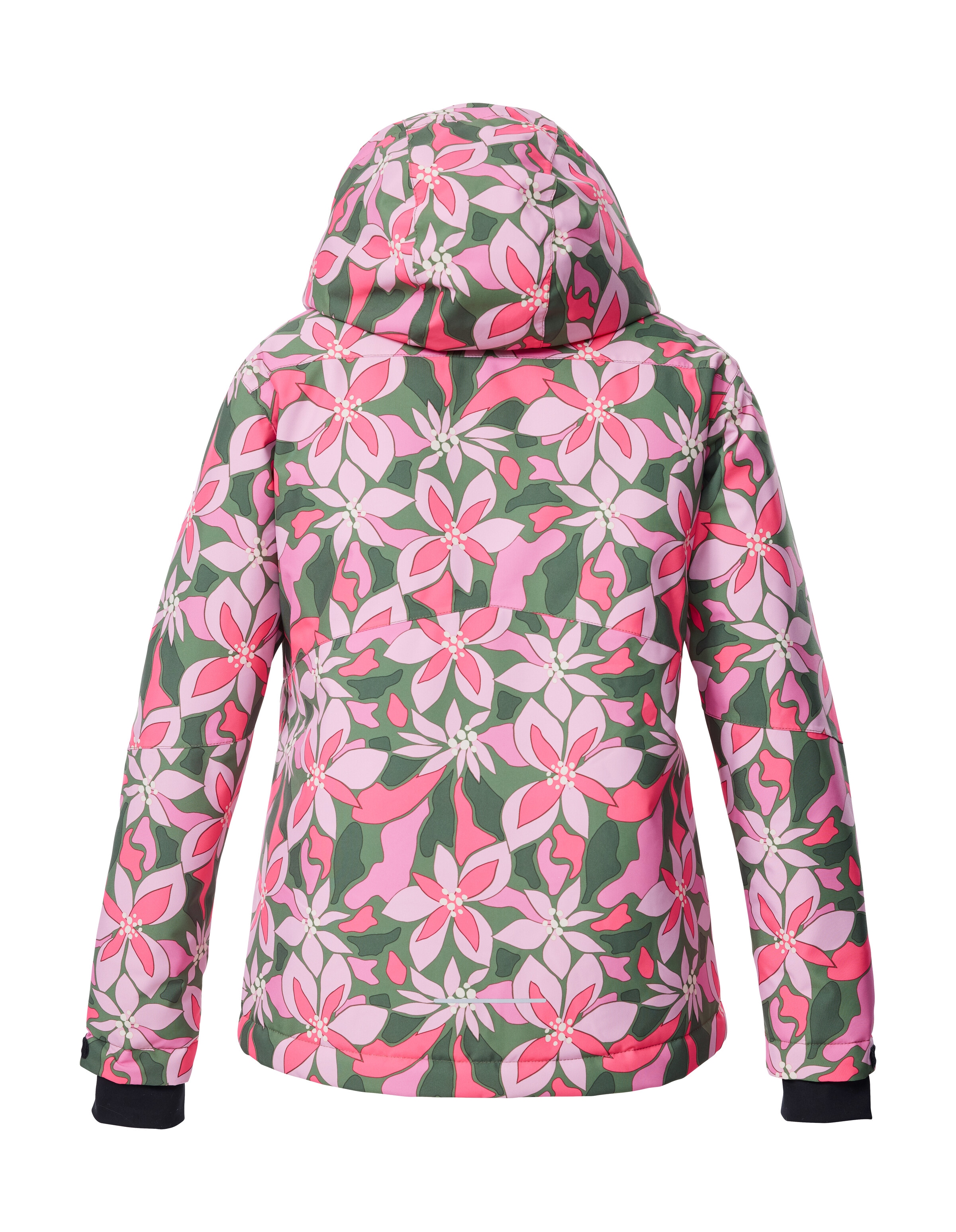 Killtec Skijacke »KSW 211 GRLS SKI JCKT« Wind- und wasserdichte Skijacke mit floralem Print und Stauraum