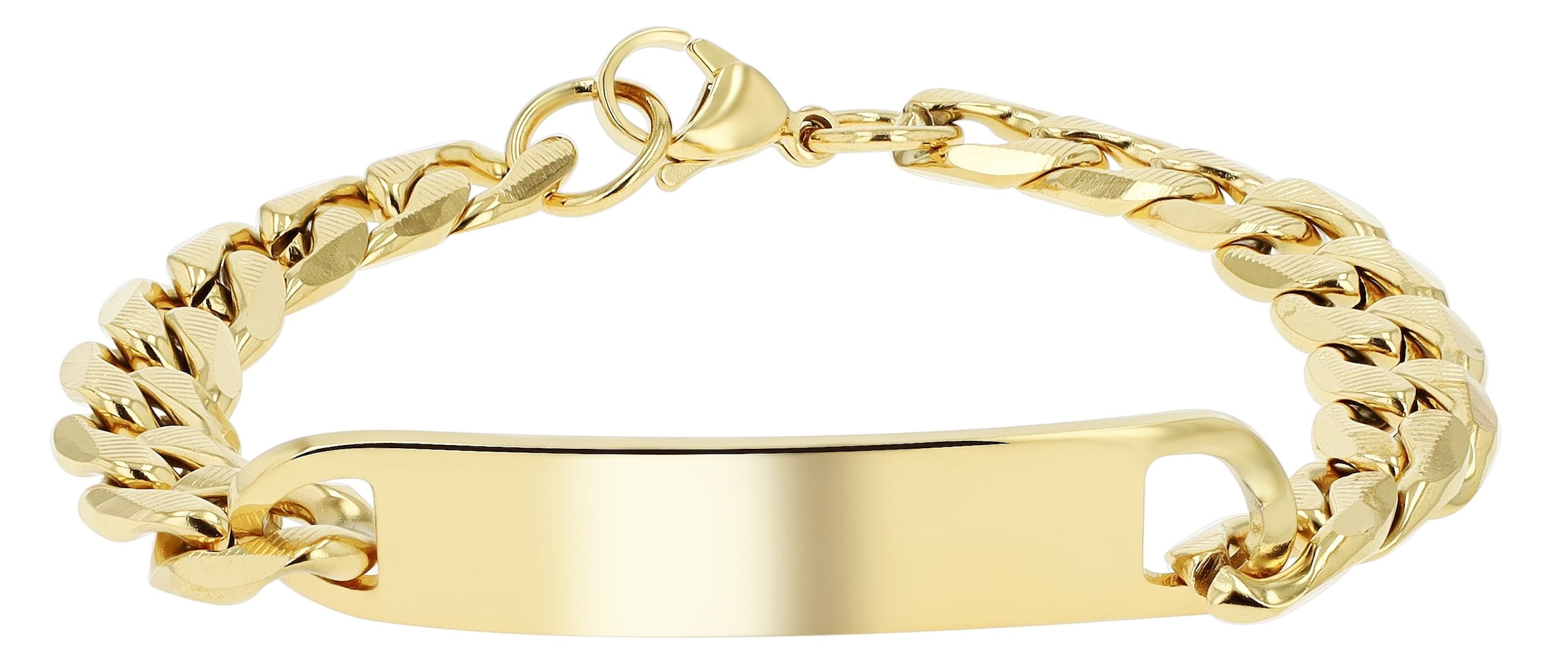 Adelia´s Panzerarmband »Herren Armband ¿ Panzerarmband aus Edelstahl 21 cm«