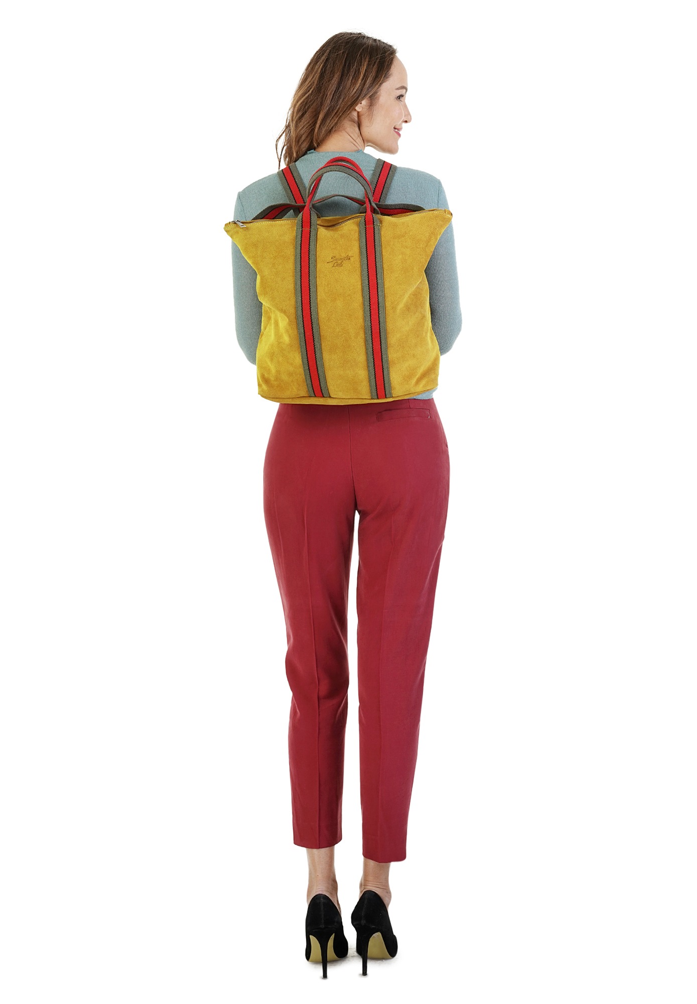 Samantha Look Cityrucksack, echt Leder, Made in Italy