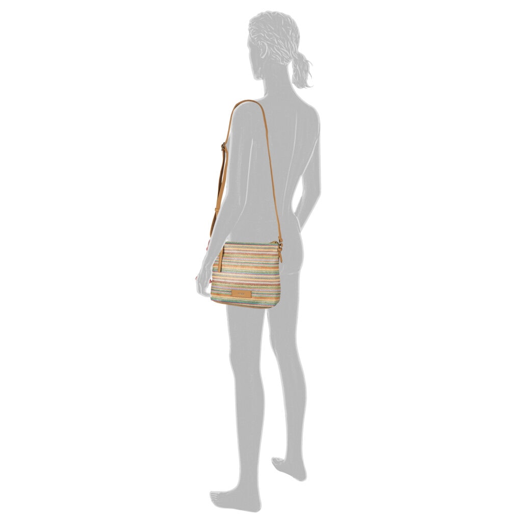 Gabor Umhängetasche »Anisa« Damen Schultertasche, Handtasche mit Blütenanhänger