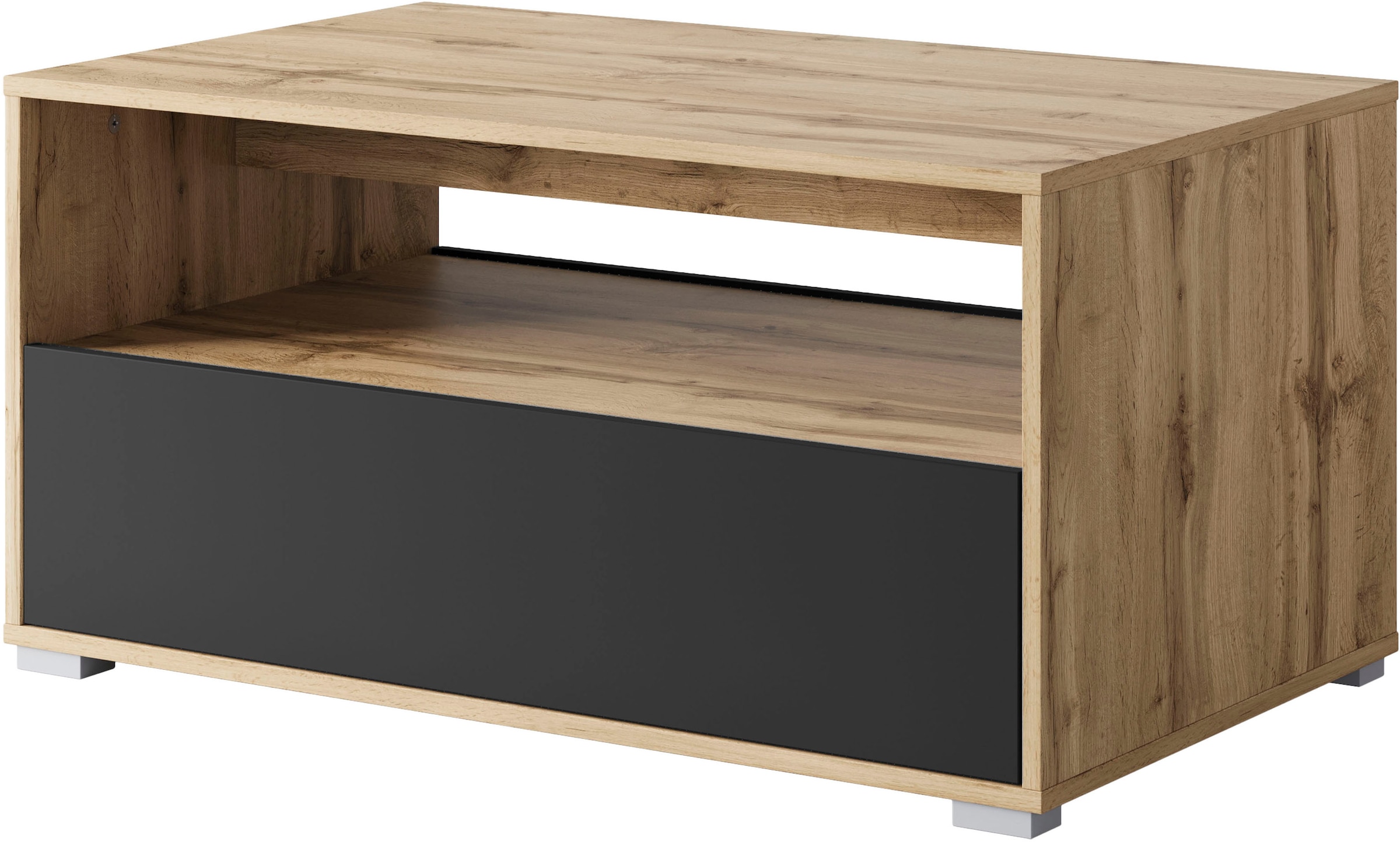 INOSIGN Couchtisch »Kenia« 1 Stk. tlg. Rechteckiger Kaffeetisch, 90x55 cm, mit offenem und geschlossenem Fach