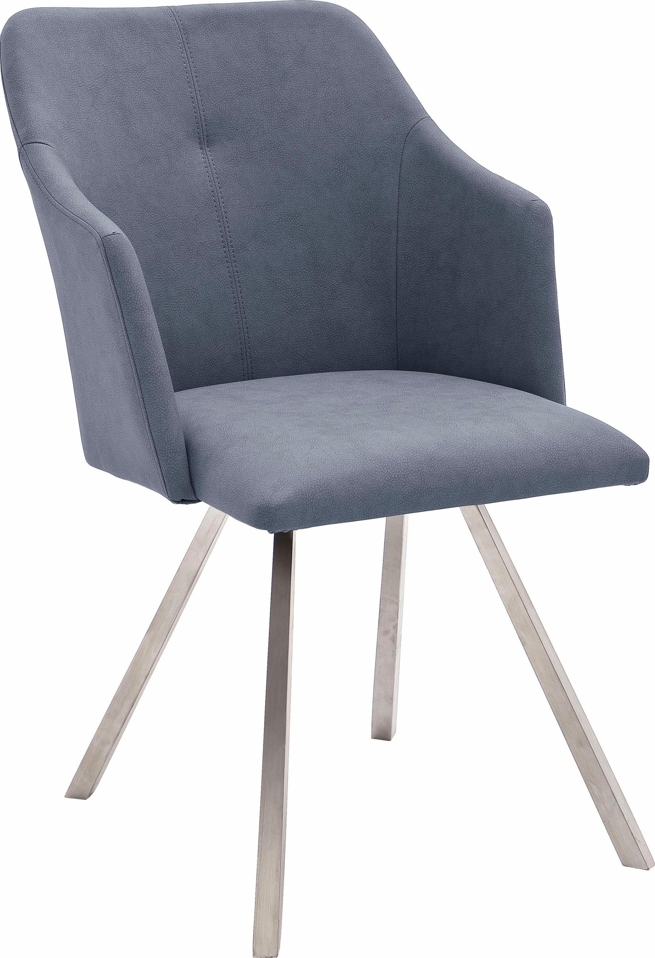 MCA furniture Esszimmerstuhl »Madita 4 Fuß Stuhl B-eckig«, Set, 2 St.,  Kunstleder, Stuhl belastbar bis max. 140 kg auf Rechnung bestellen