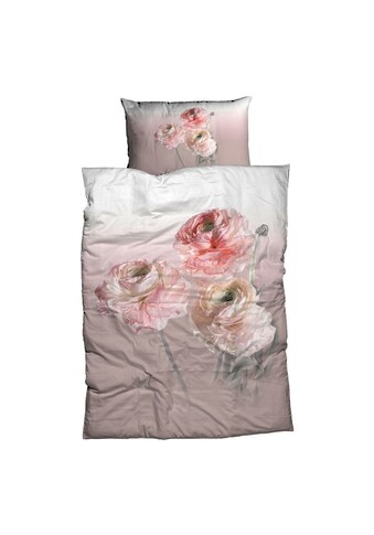 TRAUMSCHLAF Bettwäsche »Ranunkel«, (2 tlg.), florales Design mit seidigem Glanz kaufen