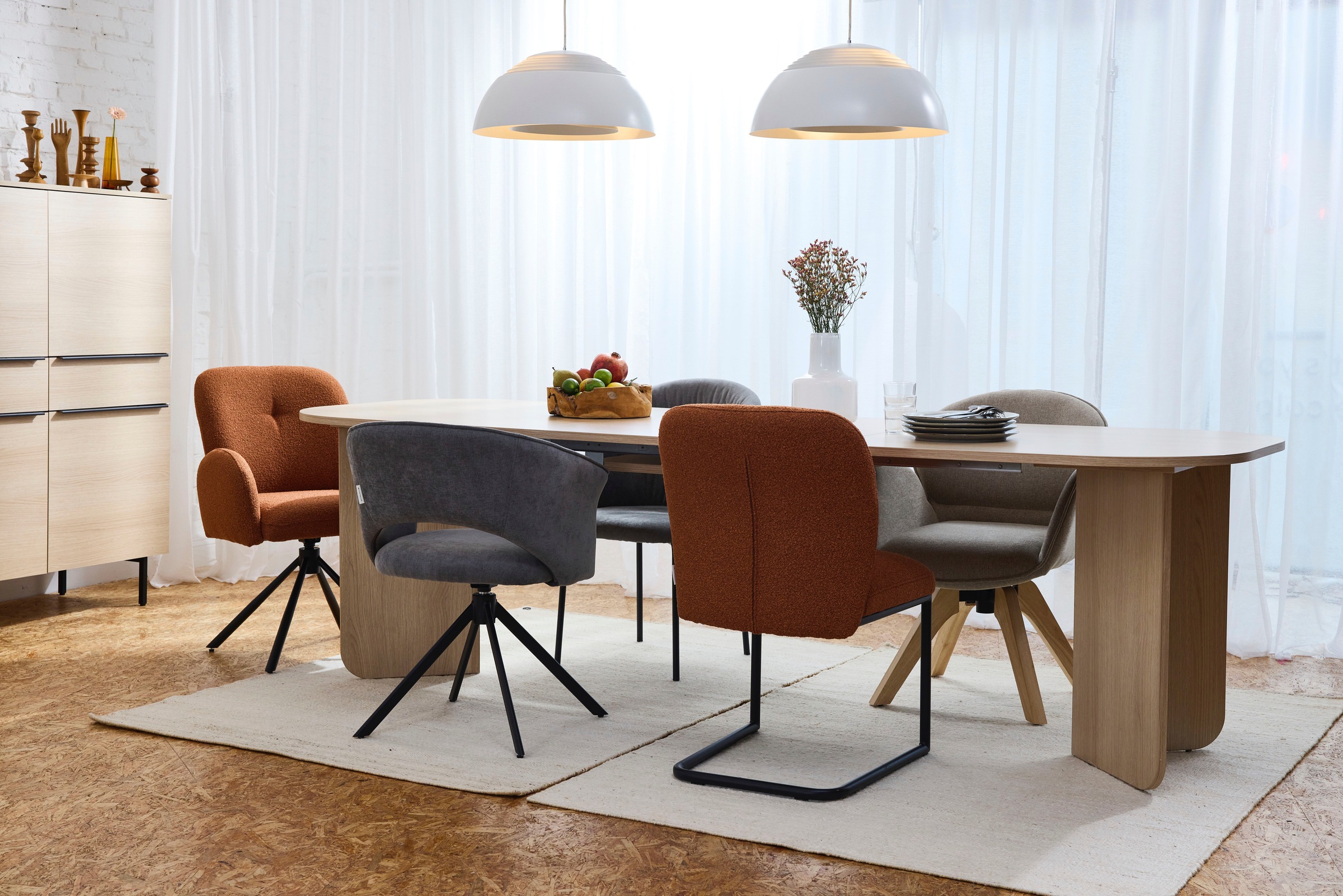 TOM TAILOR HOME Esstisch »ROUNDES TABLE«, Tischplatte und -beine mit gerundeten Ecken.
