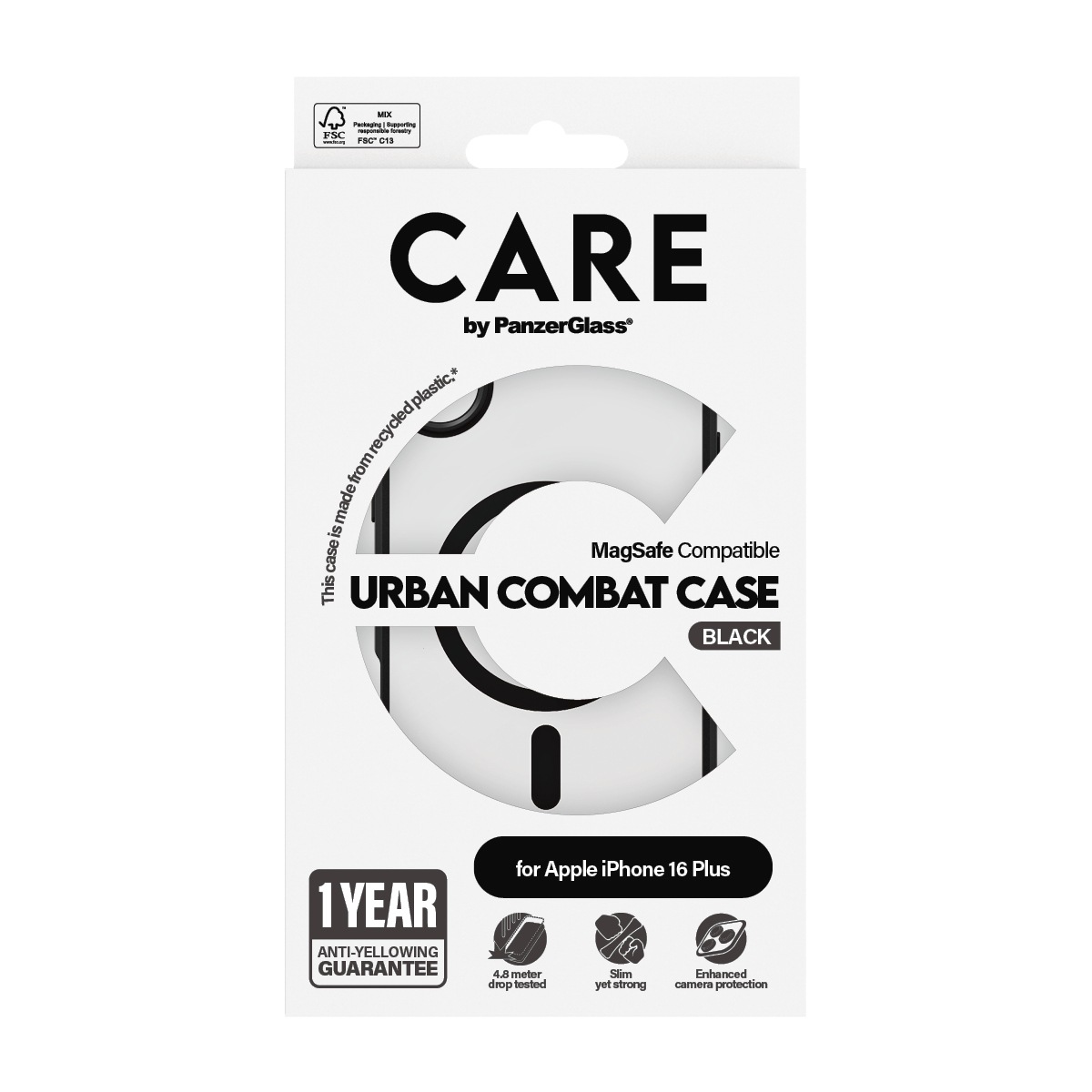 CARE by PanzerGlass Handyhülle »Urban Combat Case mit MagSafe für Apple iPhone 16 Plus«, Backcover, Schutzhülle, Handyschutzhülle, Case, Schutzcase, stoßfest