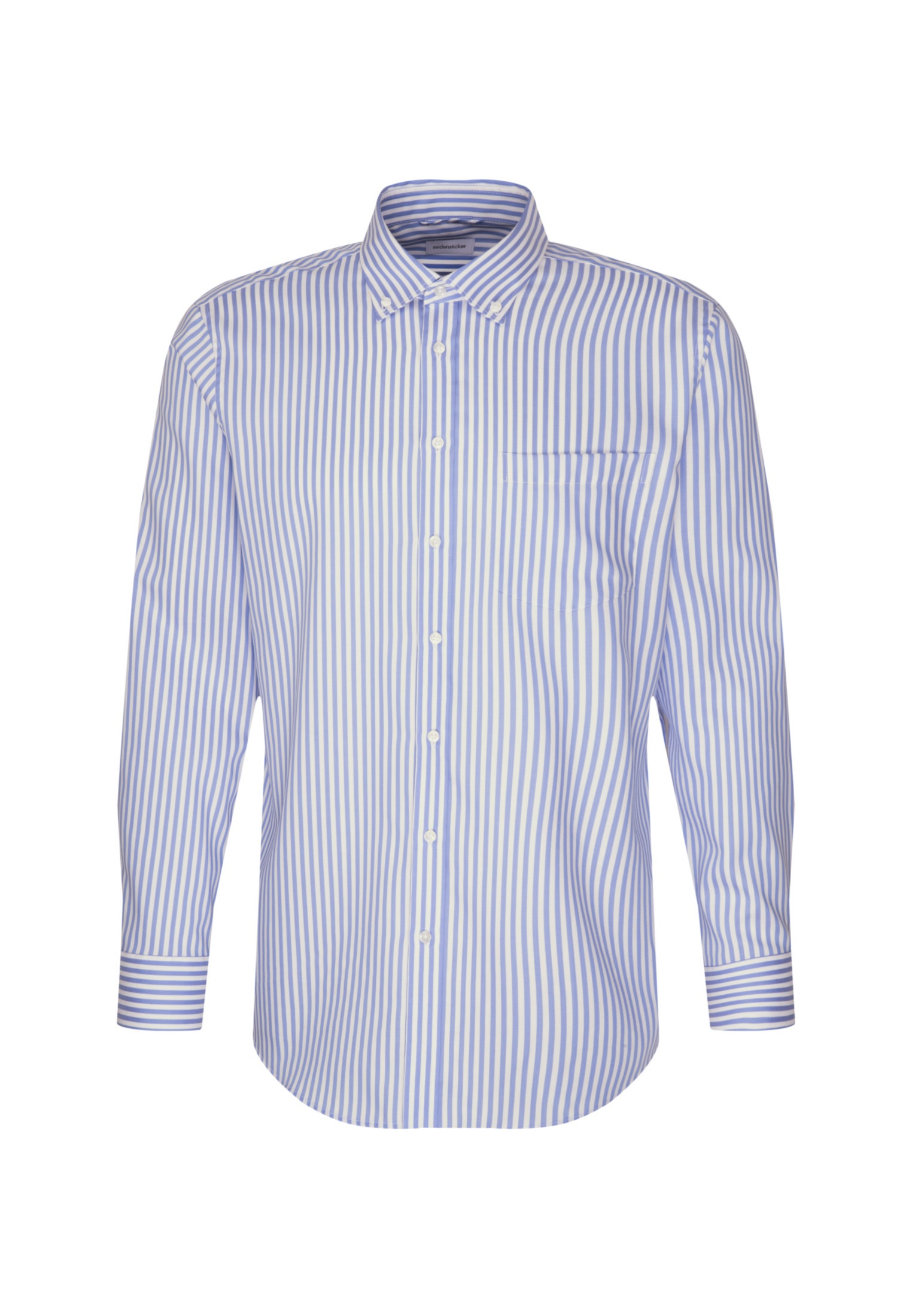 seidensticker Businesshemd »Regular«, Regular Langarm Button-Down-Kragen Streifen