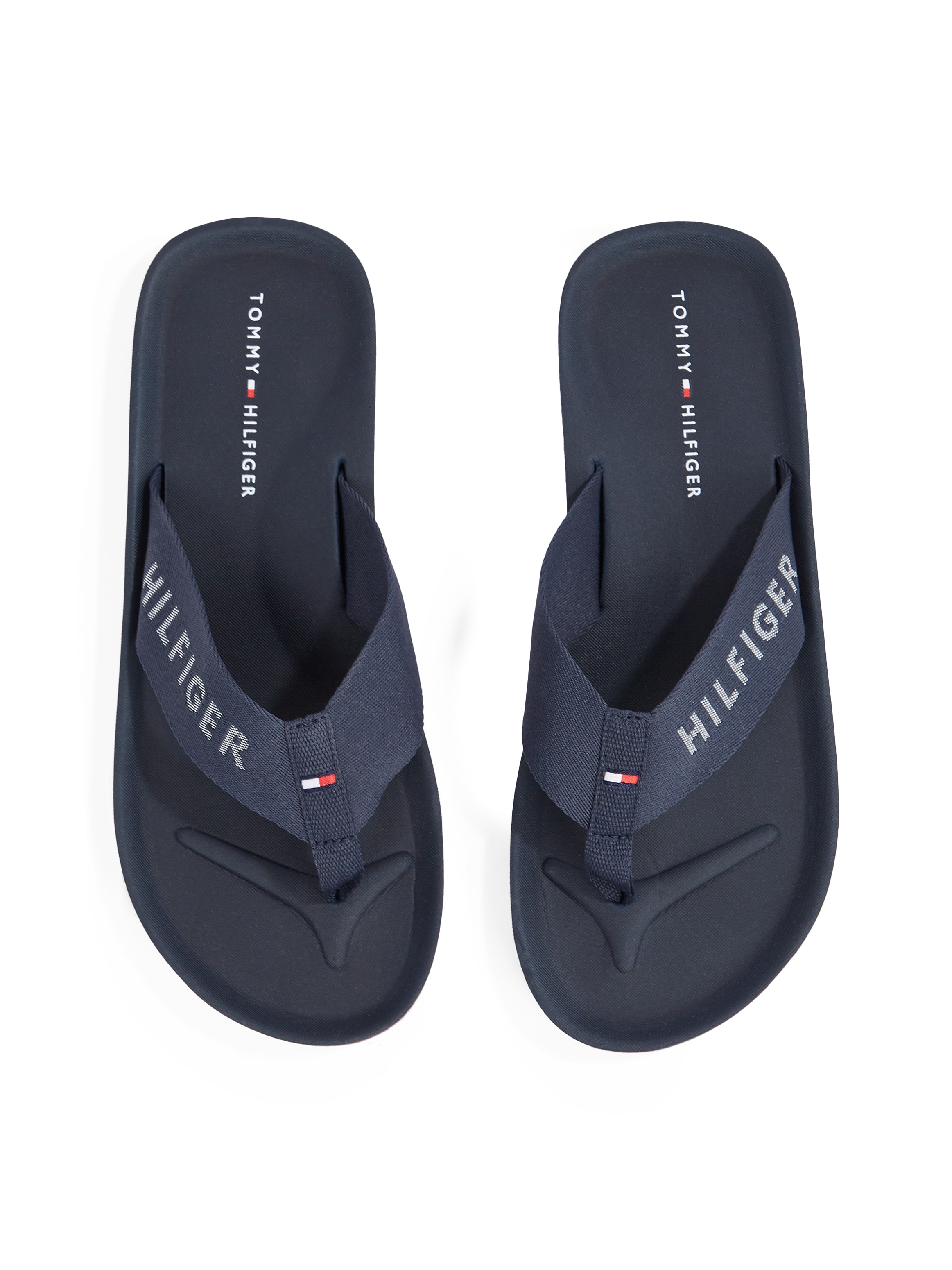 Tommy Hilfiger Zehentrenner »COMFORT HILFIGER BEACH SANDAL«  , Badeschuh, Schlupfschuh mit Logoschriftzug