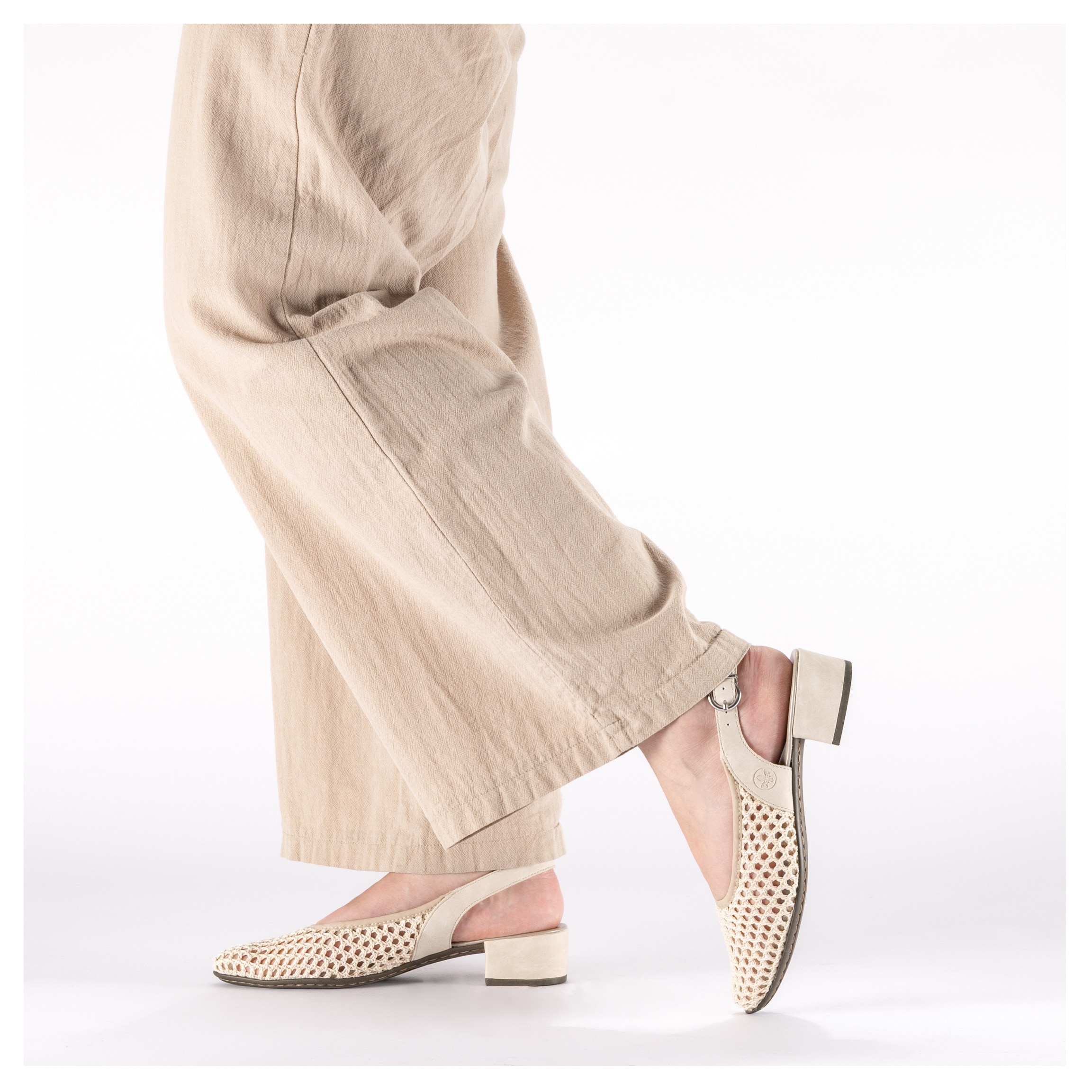 Rieker Slingsandale  Sommerschuh, Festtagsschuh, Blockabsatz, mit Riemchen