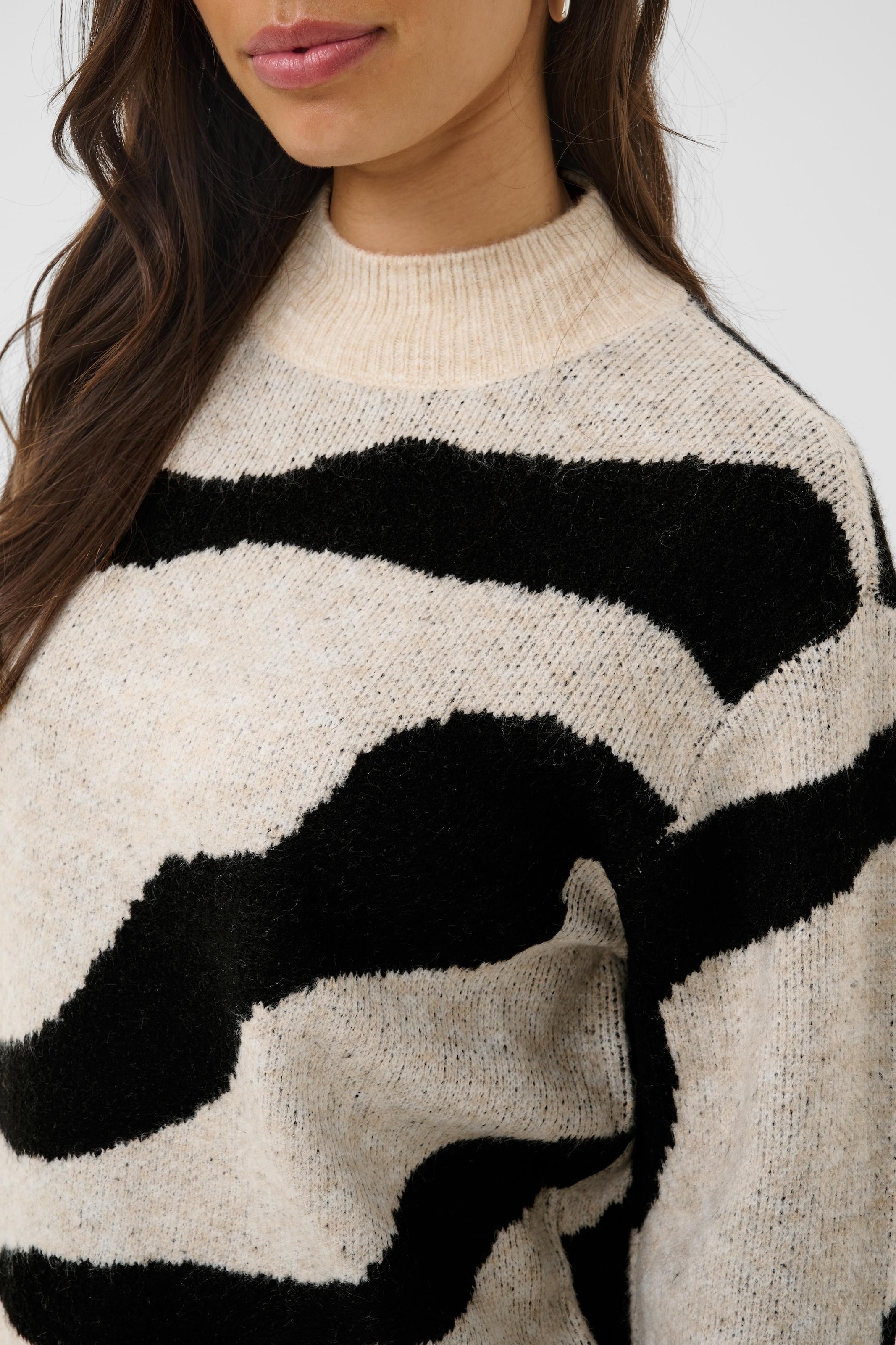 Saint Tropez Rollkragenpullover »MallieSZ Pullover« Materialmix, Regular fit