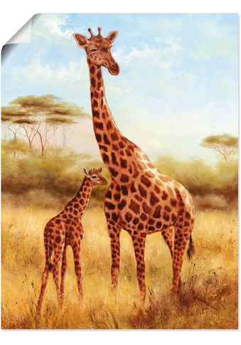Artland Wandbild »Giraffe«, Wildtiere, (1 St.), als Alubild, Leinwandbild,... kaufen