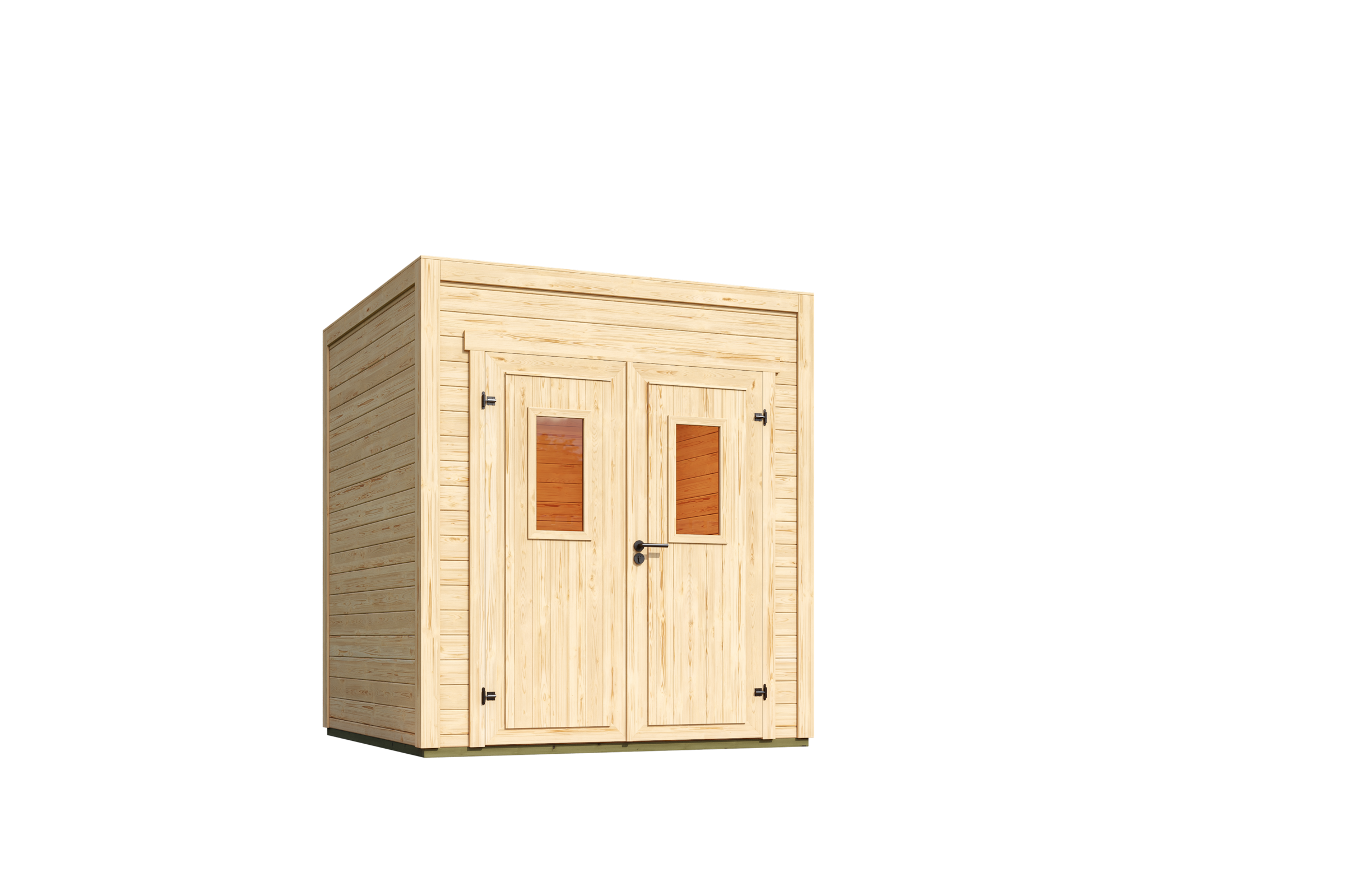 Nordic Holz Gartenhaus »Felix 1« kleiner stilvoller Schuppen mit Flachdach