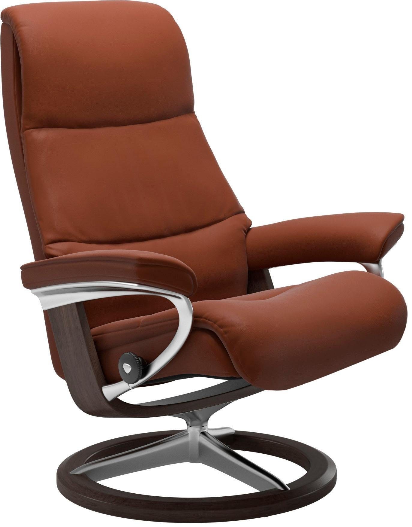 Stressless® Relaxsessel »View«, (Set, Relaxsessel kaufen L,Gestell Signature mit auf Wenge Hocker), mit Base, Größe Rechnung