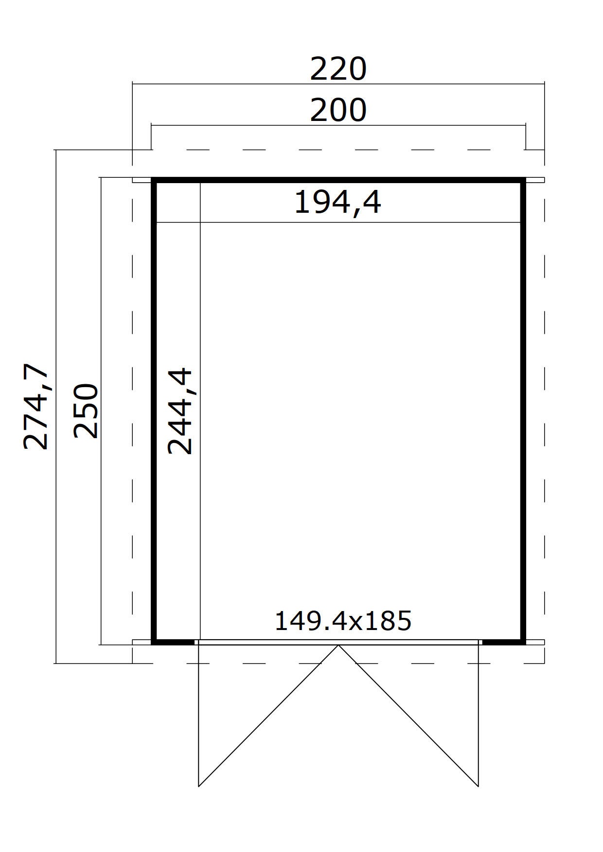 LASITA MAJA Gartenhaus »Zambezi 2«