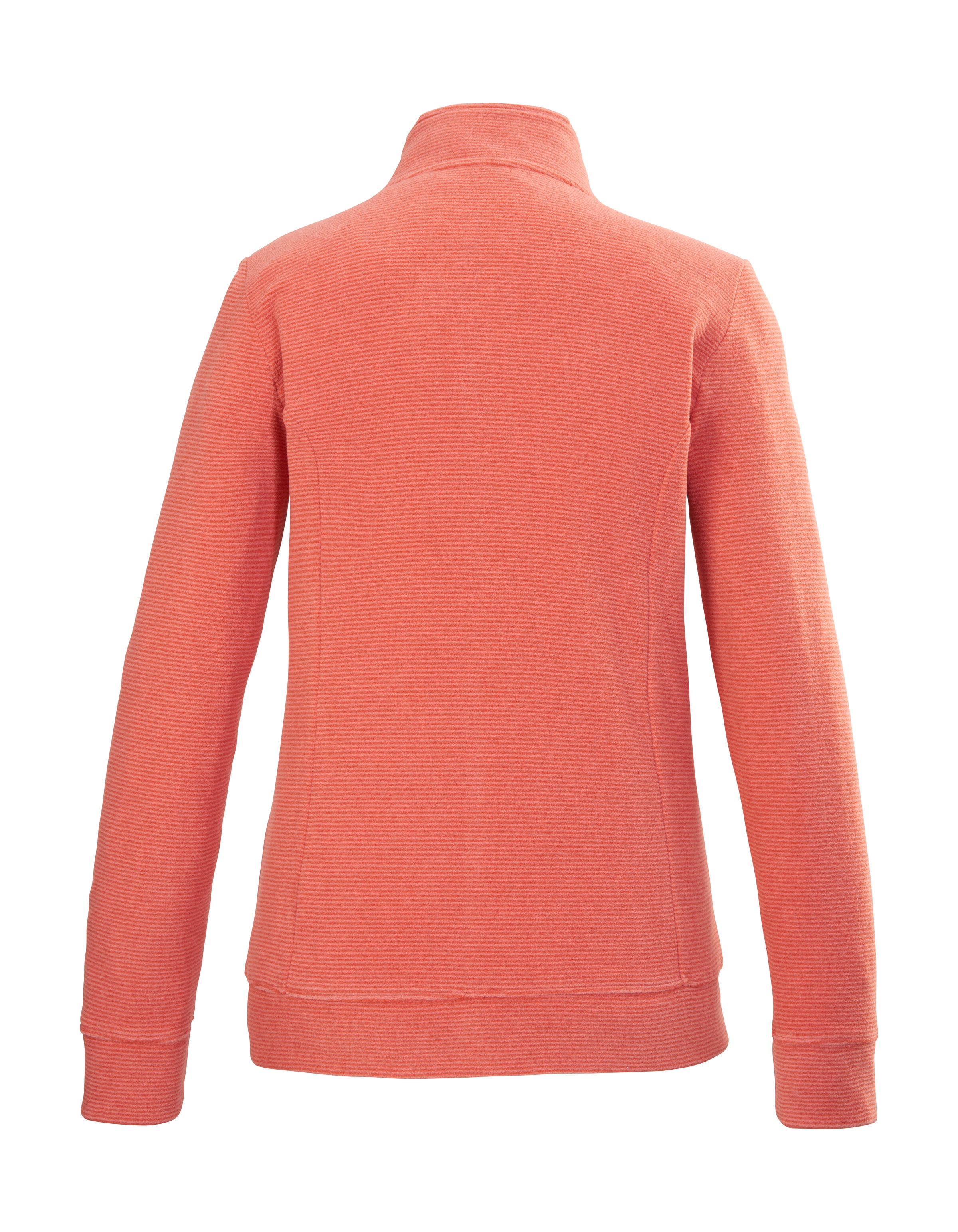 Killtec Fleecejacke »KOS 100 WMN FLC JCKT«, Gestreifte Damen-Fleecejacke mit Zipper-Taschen und Kinnschutz