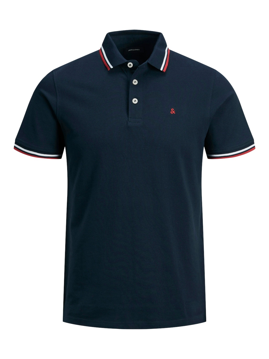 Jack & Jones Poloshirt »JJEPAULOS  Poloshirt mit klassischem Kragen und figurbetonter Form« Logostickerei, modisch, schmal, Baumwolle, Polokragen