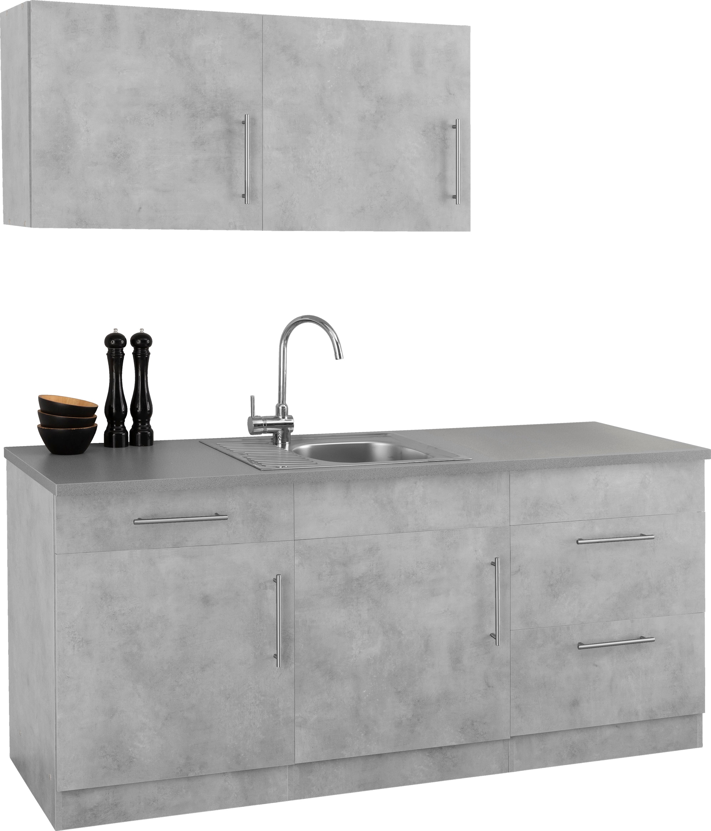 wiho Küchen Küche »Cali« wahlweise mit E-Geräten, Breite 180 cm