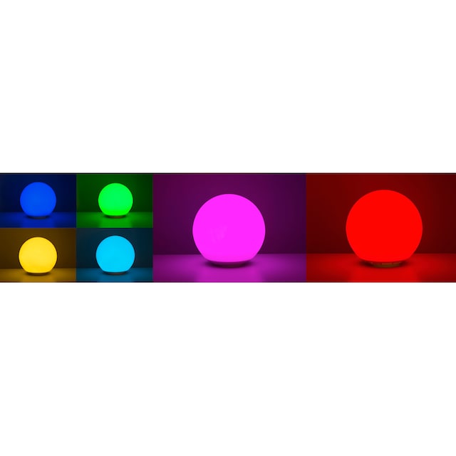 HEITRONIC Kugelleuchte »Globo«, 1 flammig-flammig, LED-Modus, 8 RGB Farben  einstellbar oder Farbwechseleffekt online kaufen | mit 3 Jahren XXL  Garantie