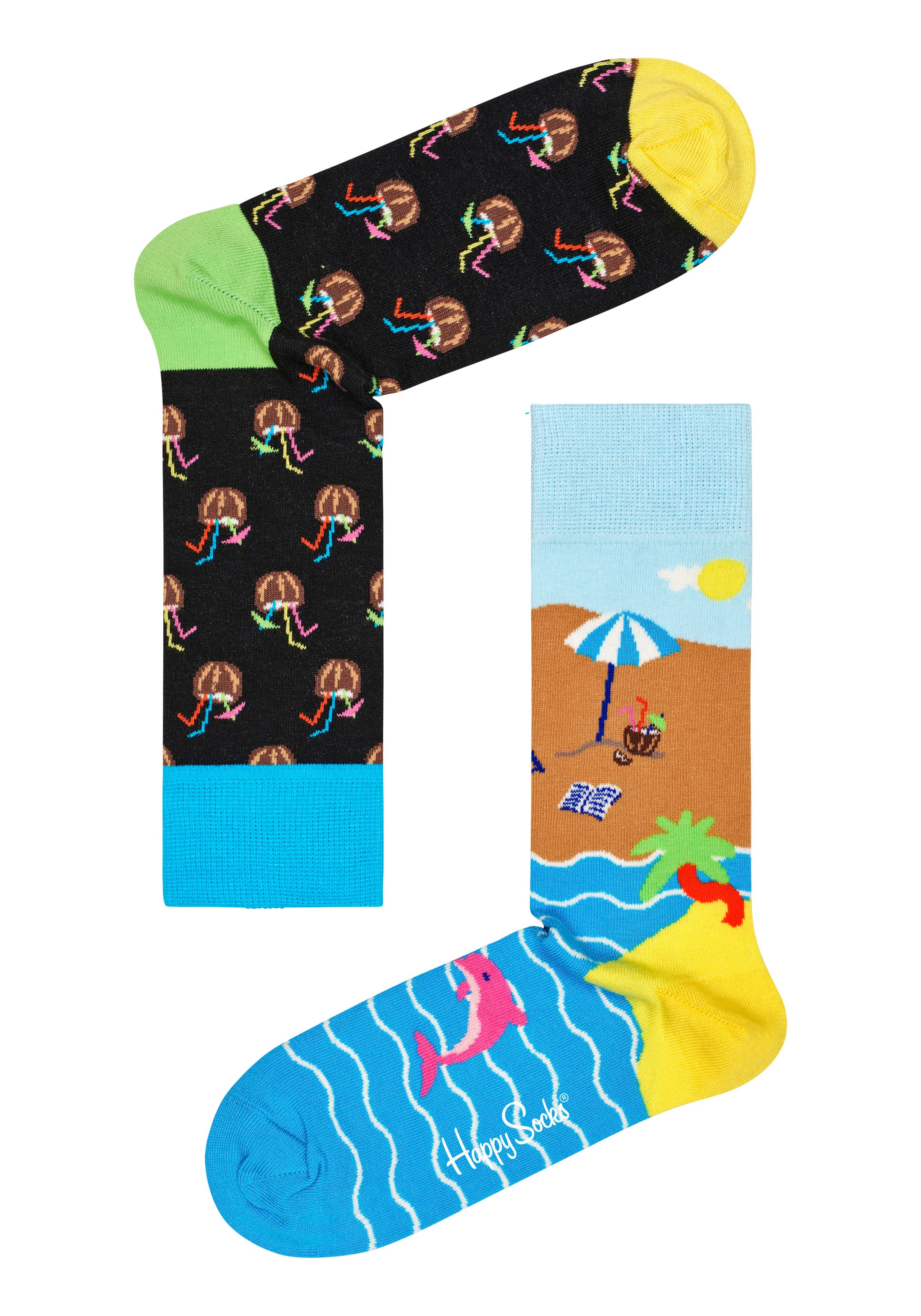 ♕ (2 Paar), Cocktail Socks Beach bei Coconut Break Socken, Socks & Happy