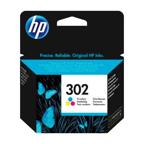 HP Tintenpatrone »hp 302 color (c/m/y) F6U65AE, original, Multipack« 3