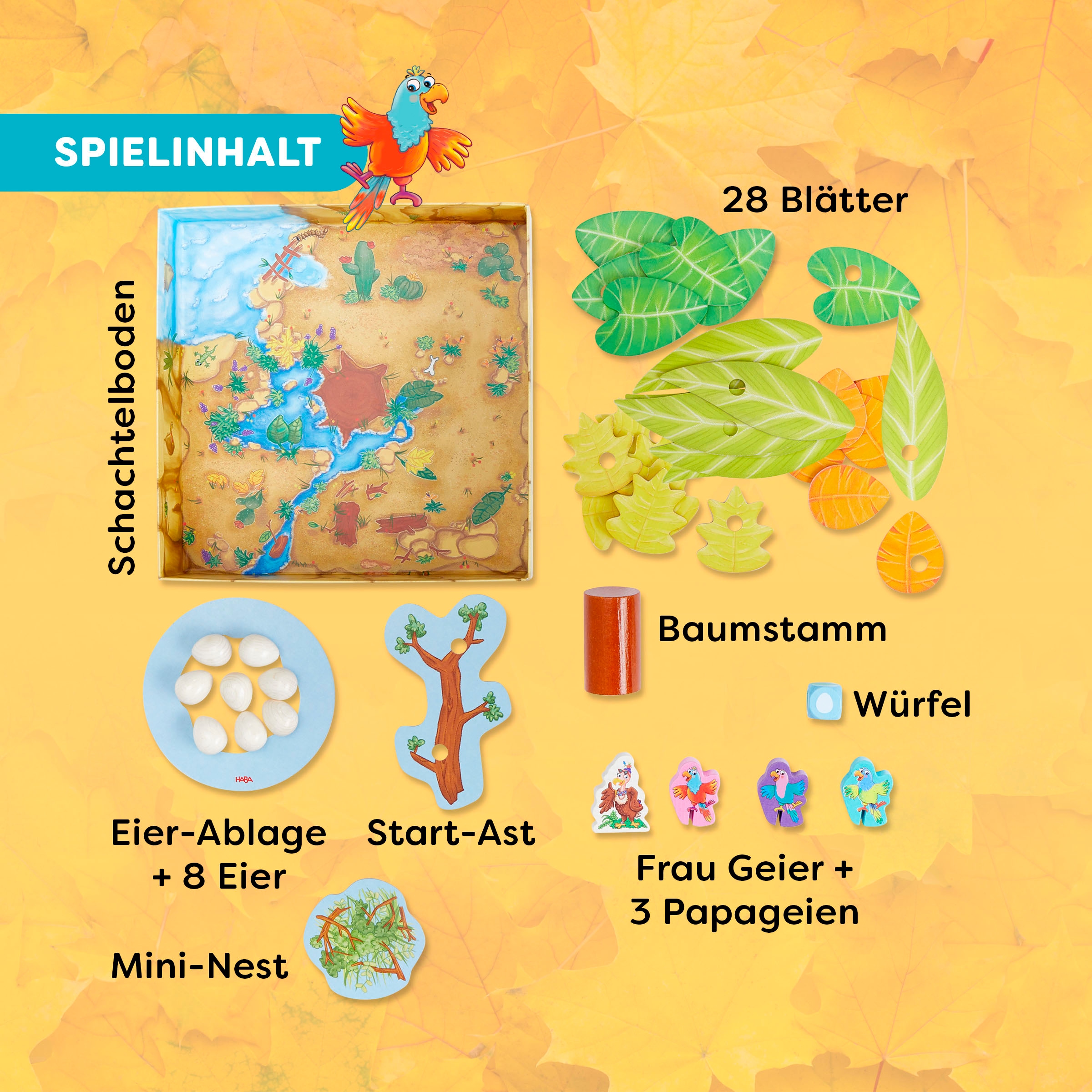 Haba Spiel »Auweia, Frau Geier! Im Nest wackeln Eier«
