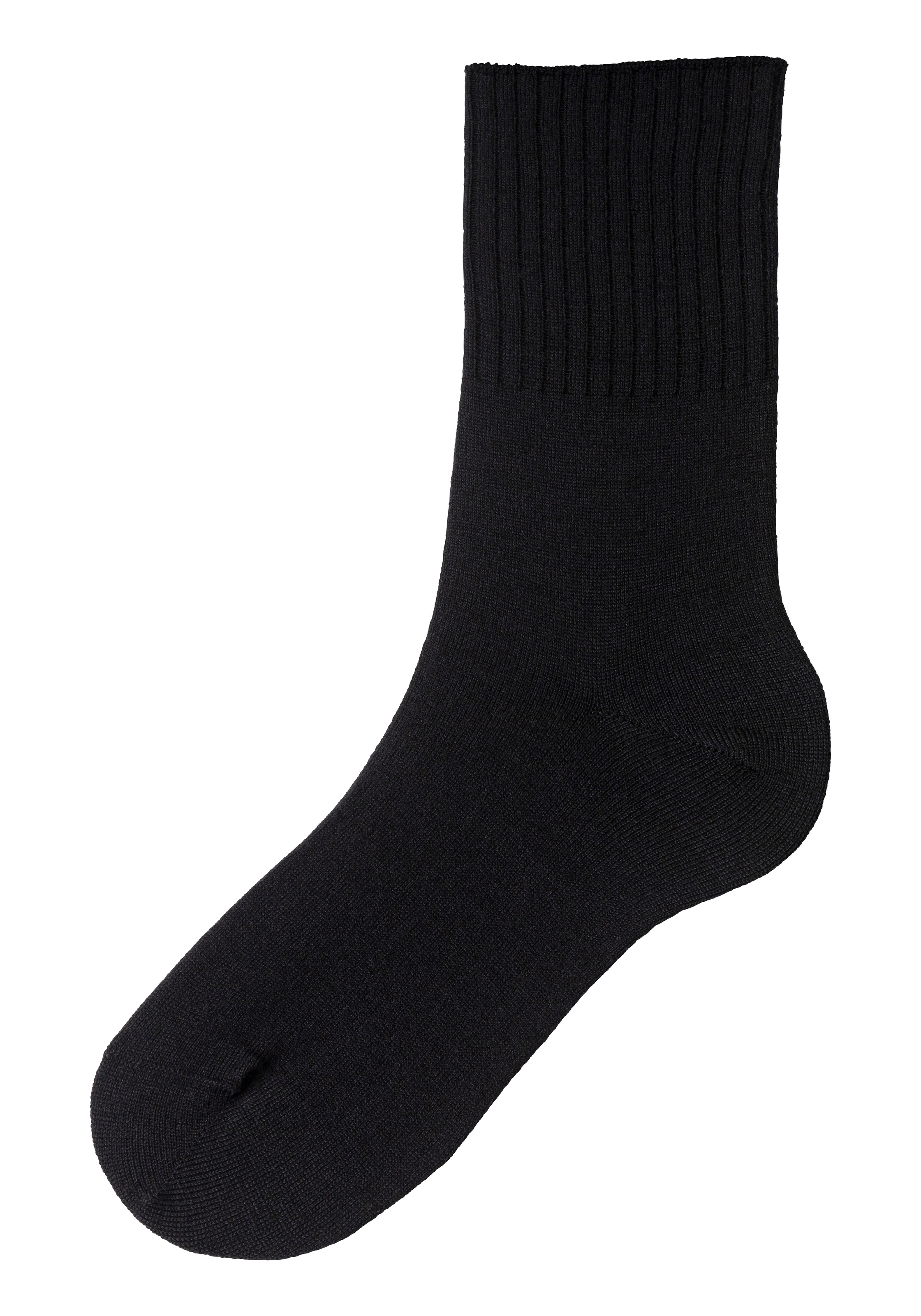 Lavana Umschlagsocken, (Packung, 3 Paar), fein gestrickt mit 53% Wolle