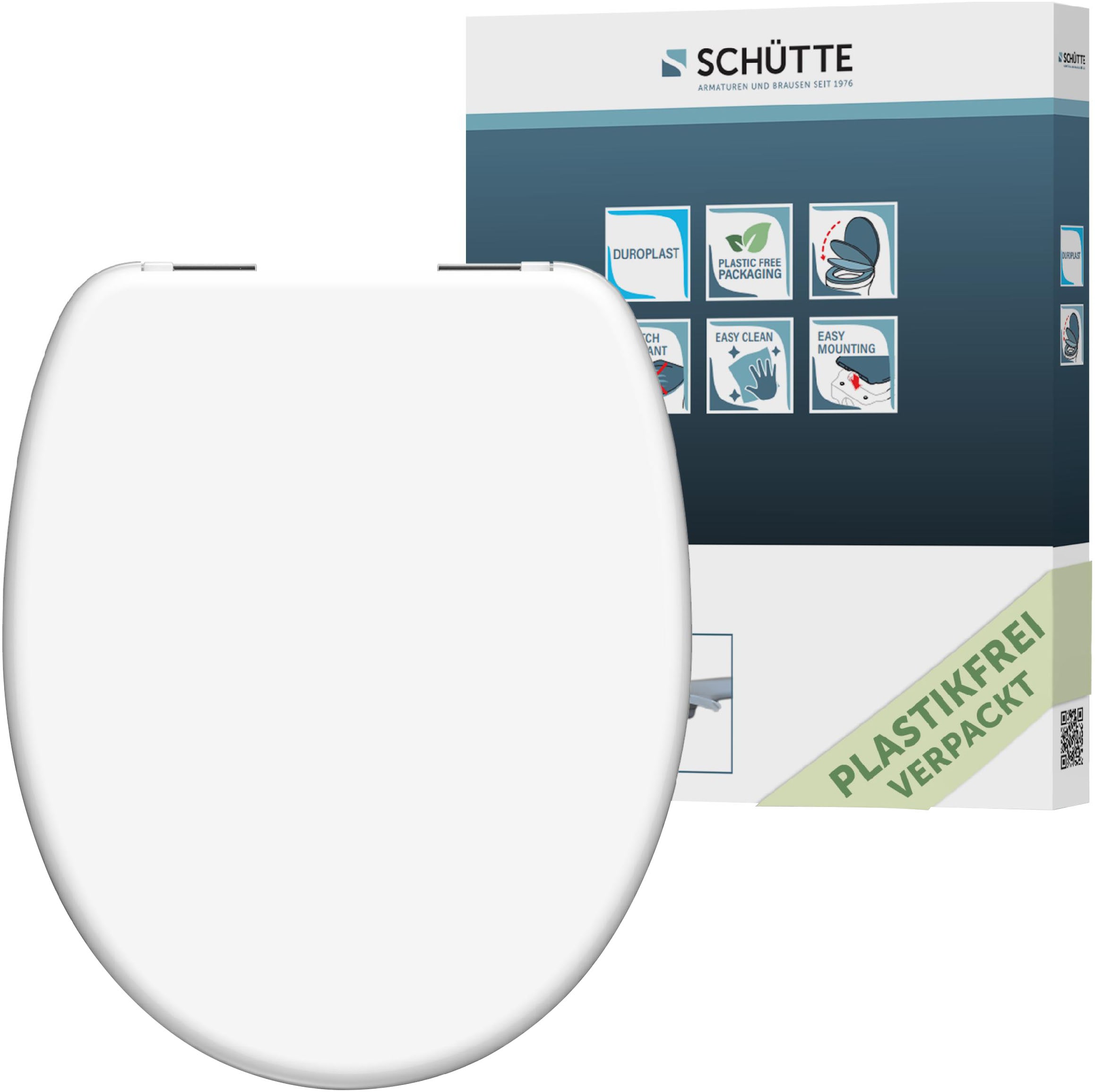 WC-Sitz »WHITE«, Duroplast, mit Absenkautomatik