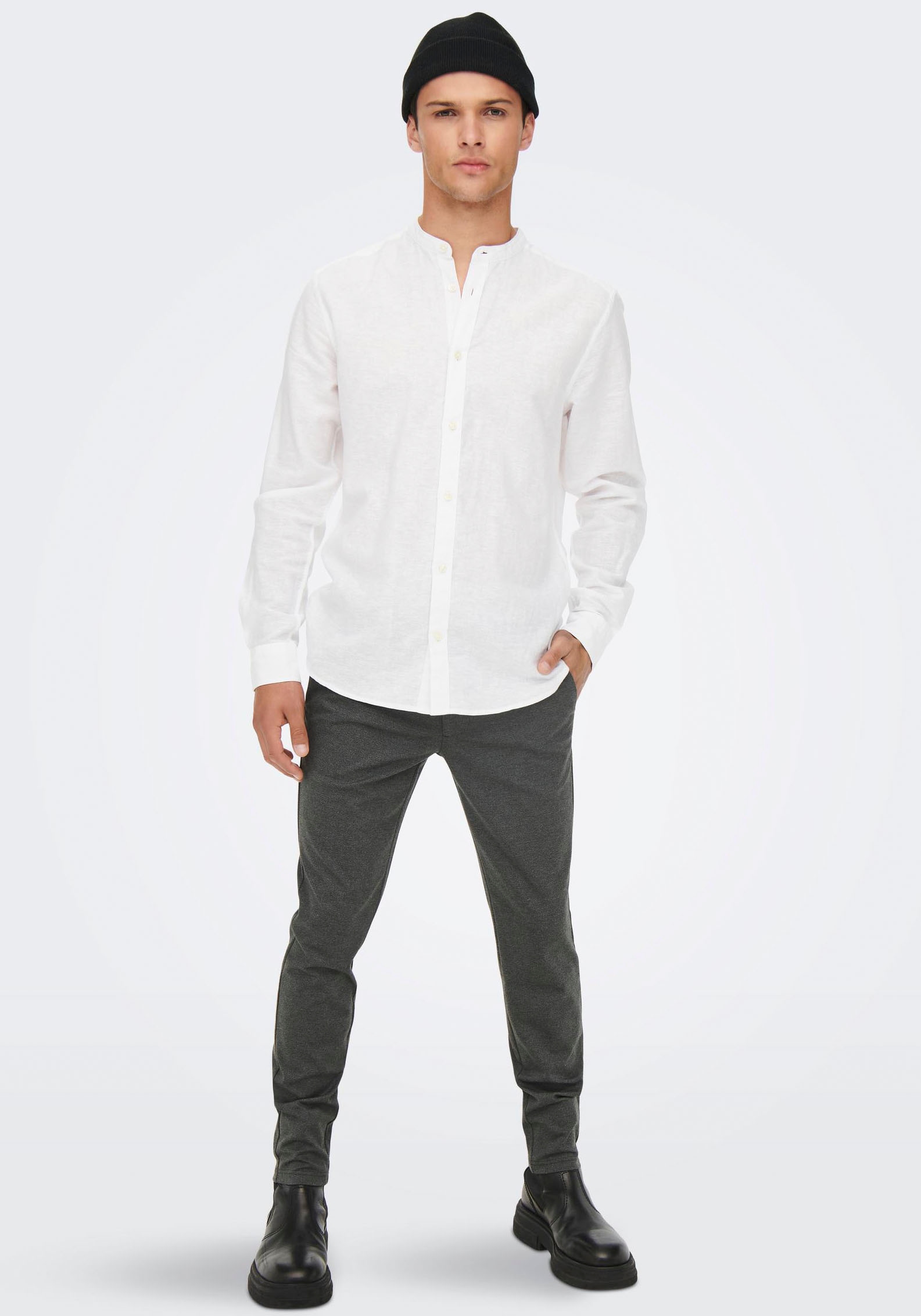 ONLY & SONS Stoffhose  mit leichtem Strukturmuster