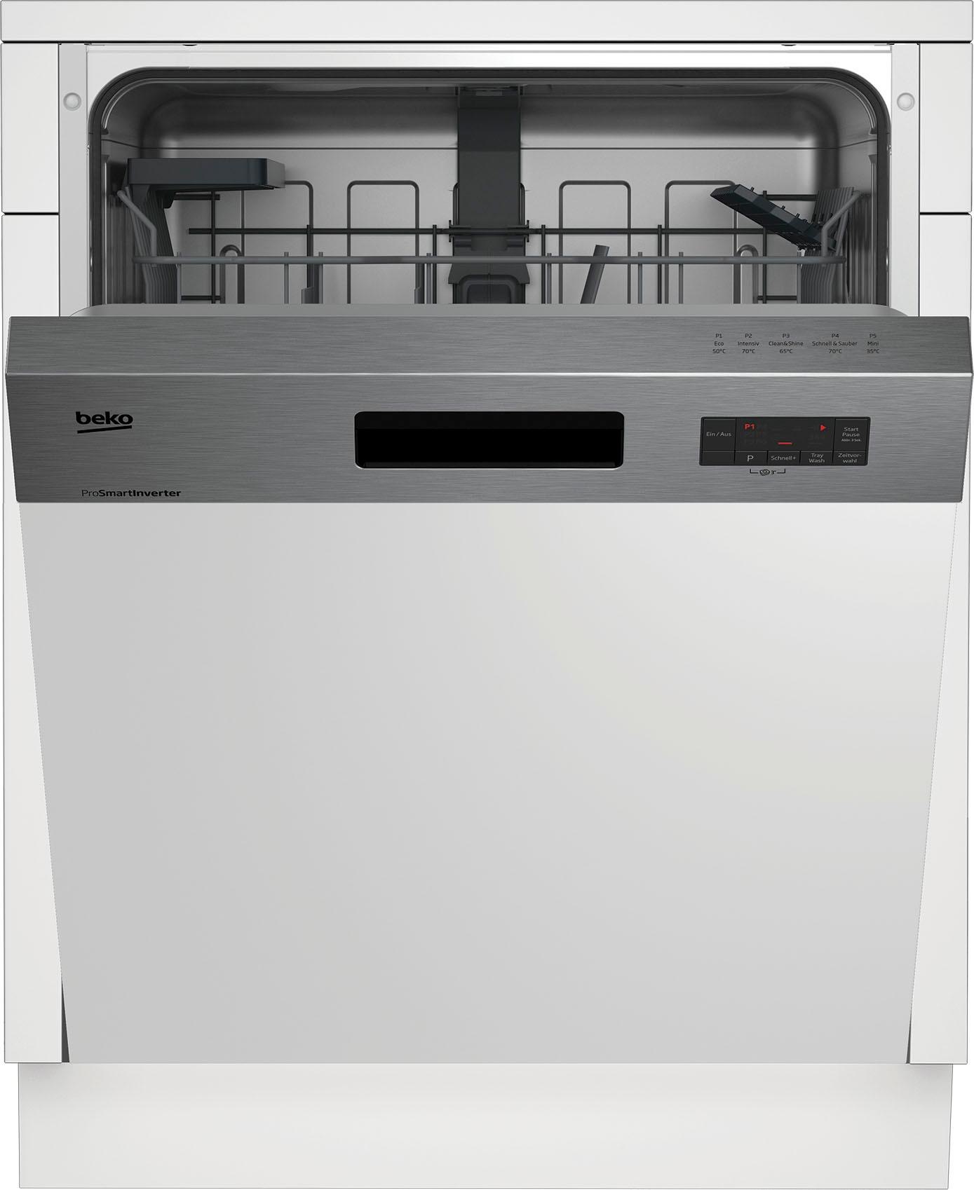 BEKO teilintegrierbarer Geschirrspüler »DIO55420X4Y«, DO55420, DIO55420X4Y, 14  Maßgedecke, mit Schnell + Sauber-Programm mit 3 Jahren XXL Garantie