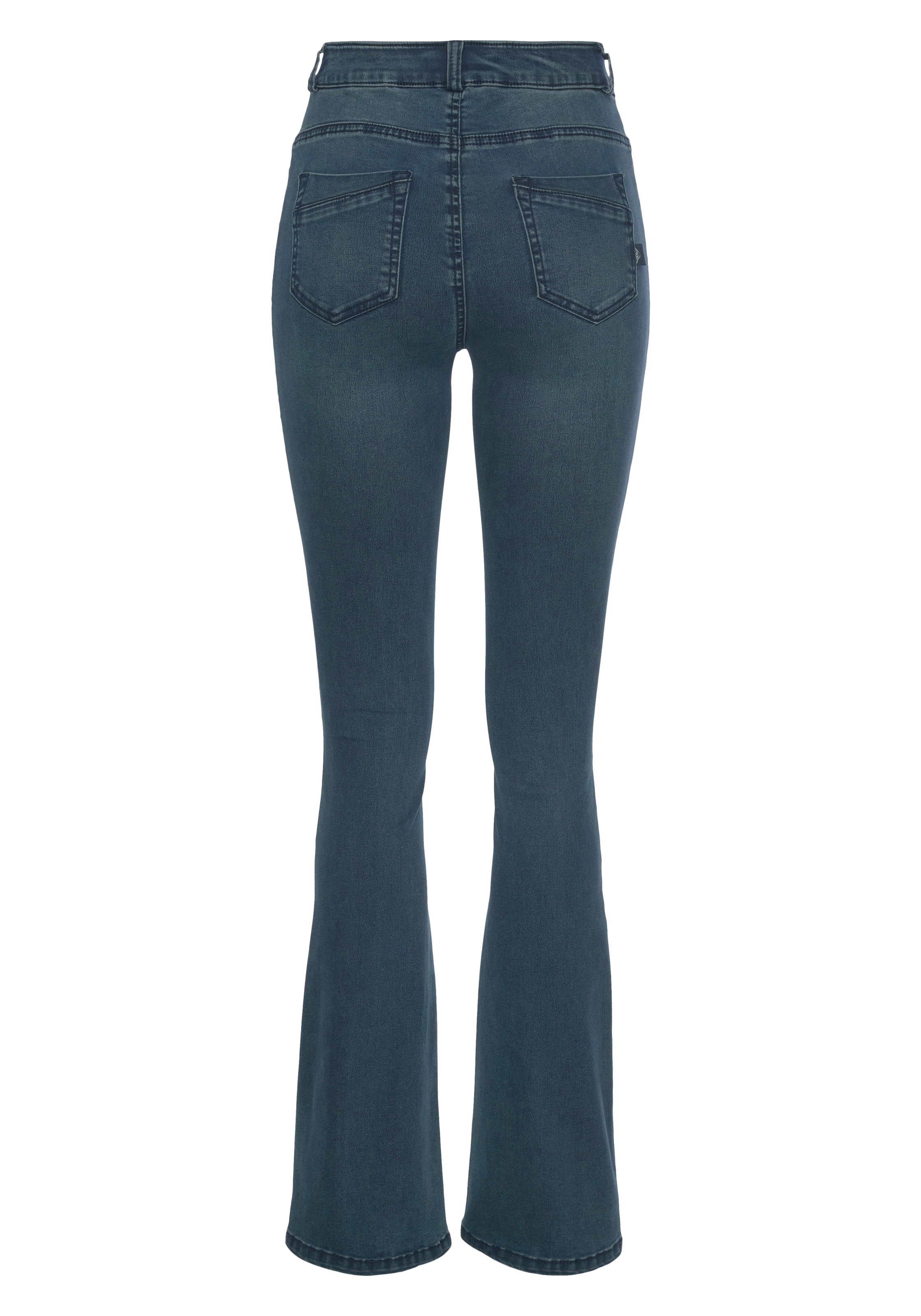 Arizona Bootcut-Jeans »Ultra Stretch«, High Waist mit Shapingnähten