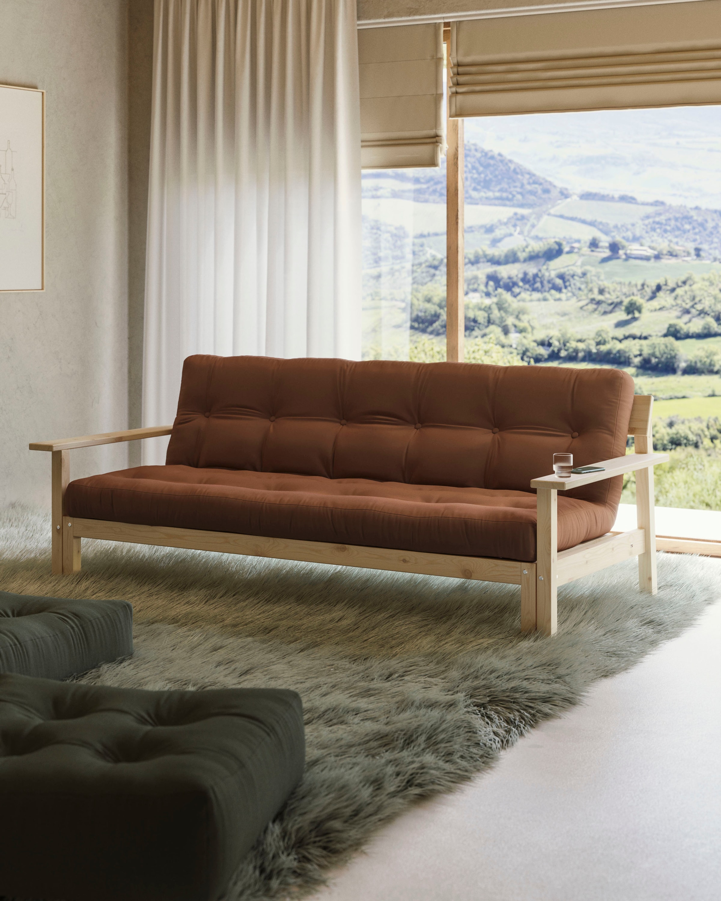 Karup Design Schlafsofa »Unwind« Mit Holzstruktur, inkl. Futonmatratze, Liegefläche 130x190 cm