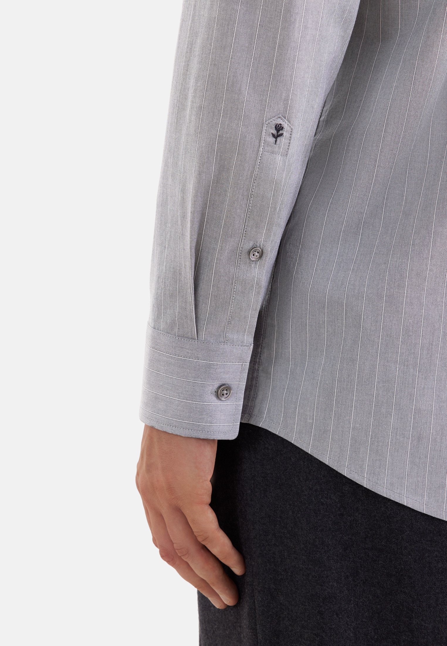 seidensticker Businesshemd »Schwarze Rose« Regular 1/1 Kentkragen Gestreift