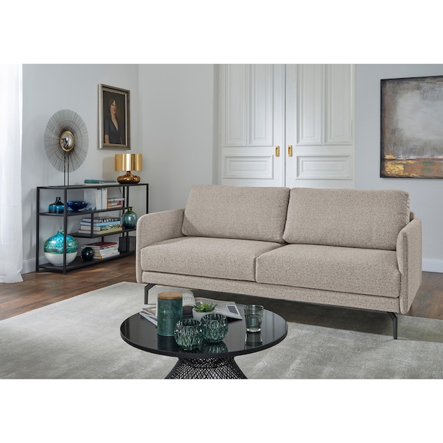 hülsta sofa 2-Sitzer »hs.450«, Armlehne sehr schmal, Alugussfüße in  umbragrau, Breite 150 cm bequem bestellen