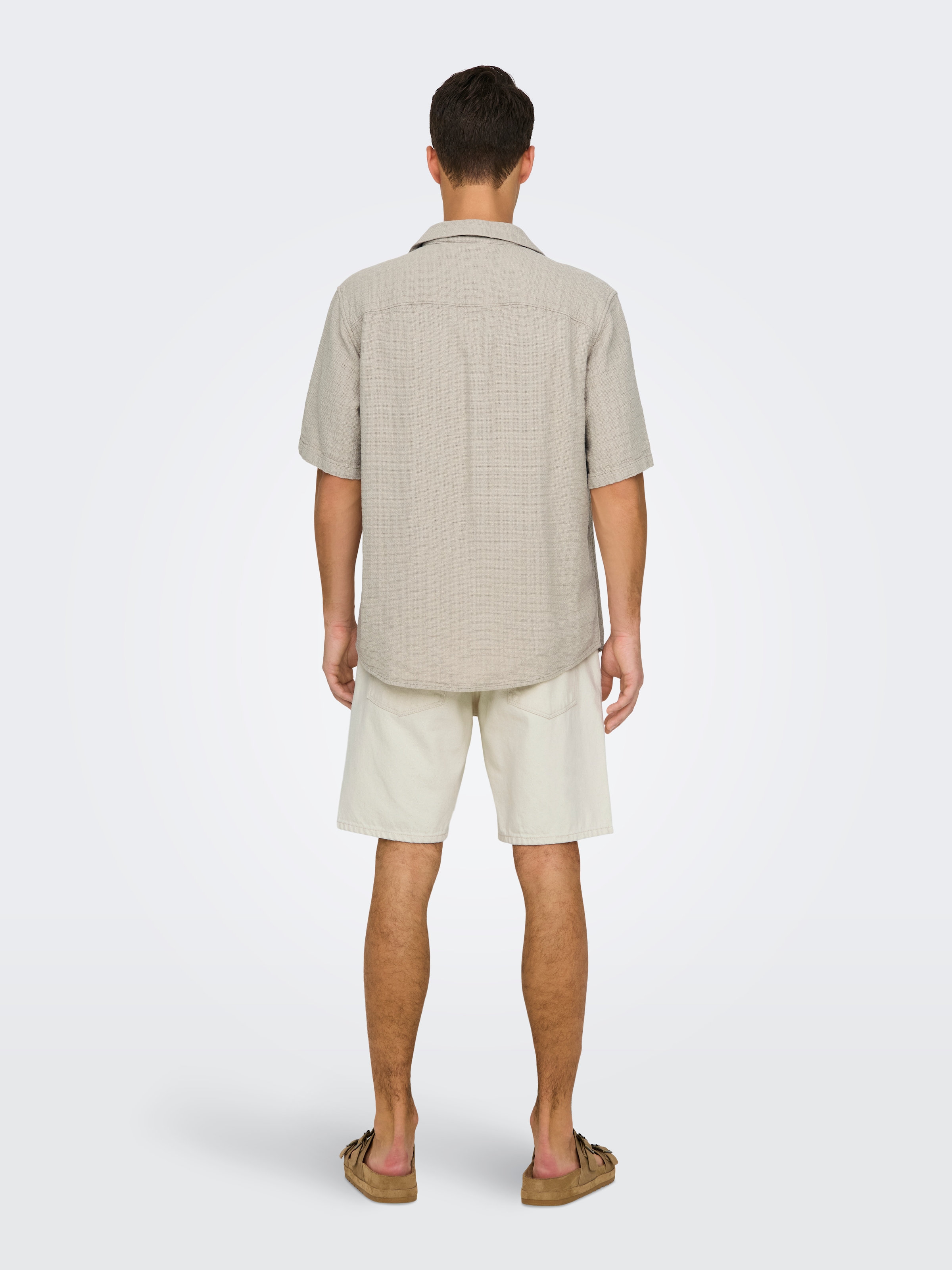 ONLY & SONS Kurzarmhemd »ONSLATHAM RLXSS RESORT LINEN STRUC 0257«