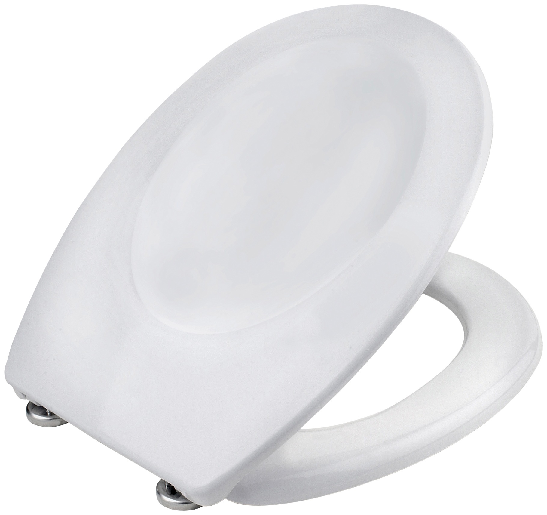 CORNAT WC-Sitz "Klassisch weißer Look - Pflegeleichter Duroplast" Schlichtes Design passt in jedes Badezimmer / Toilettensitz