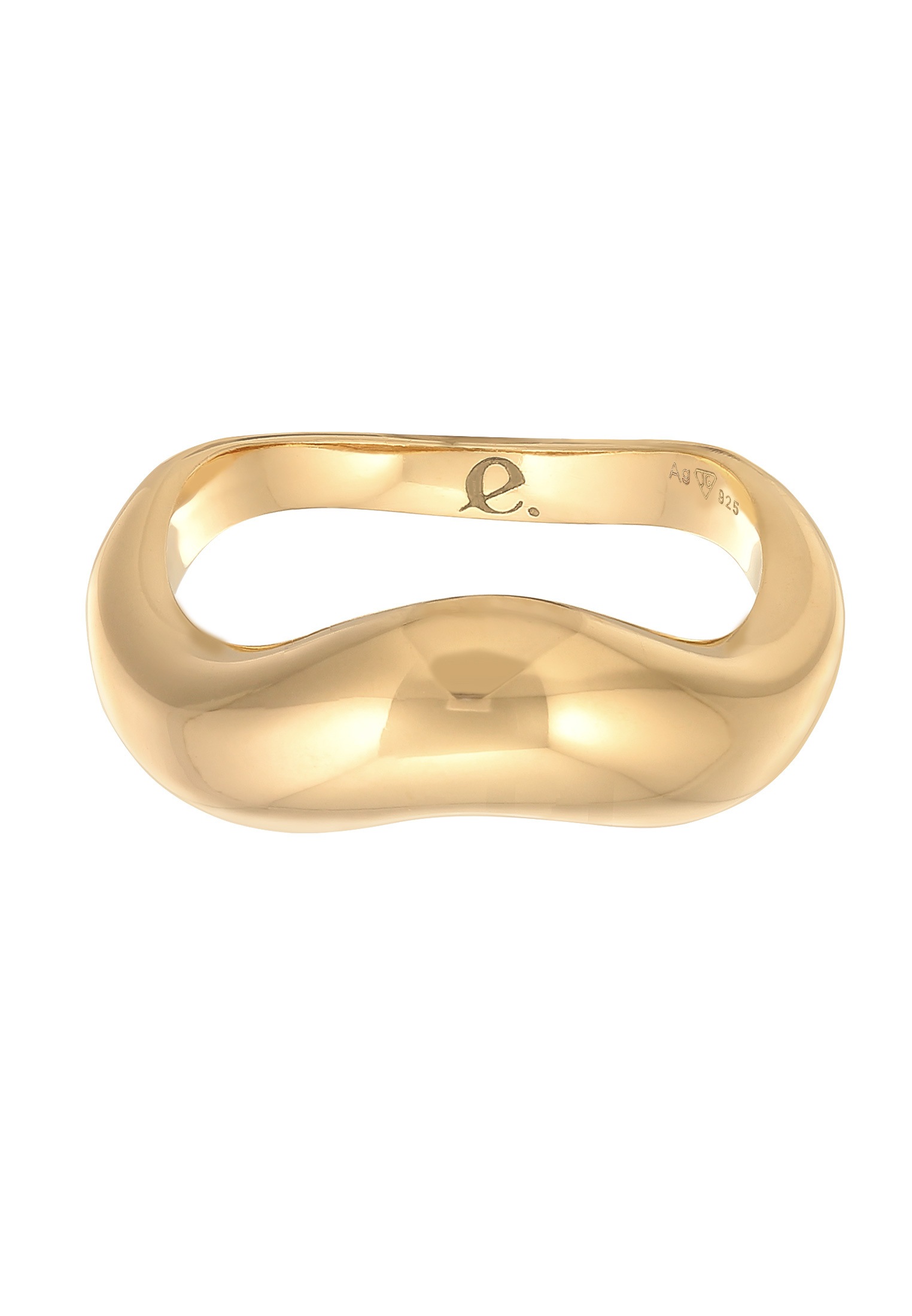 Elli Premium Silberring »Ring Organic Wellen Trend 925 Silber«