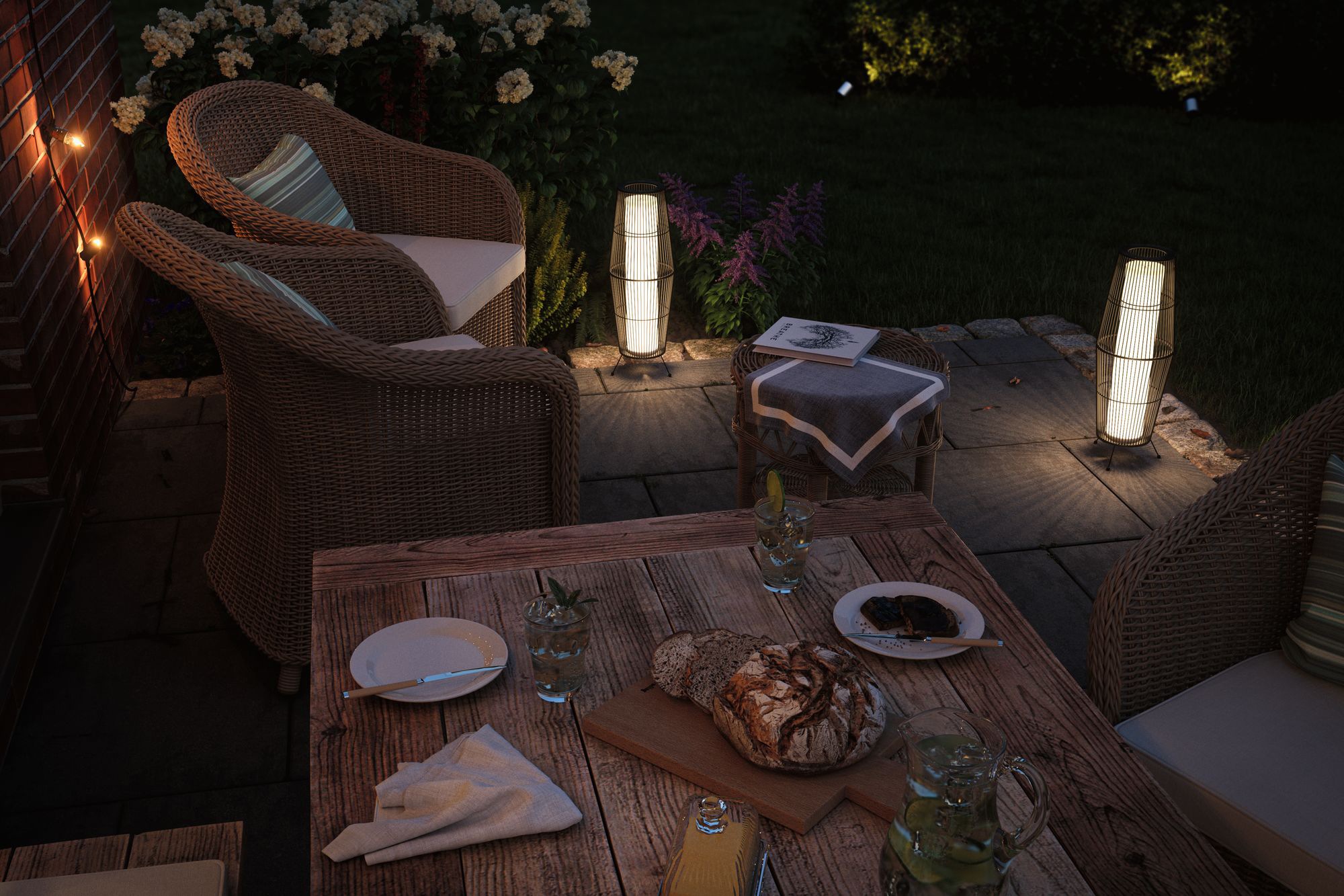Paulmann LED Gartenleuchte »Plug&Shine«, 1 flammig, Leuchtmittel LED-Modul | LED fest integriert, LED-Modul, 3000K 24V IP44 60*20cm