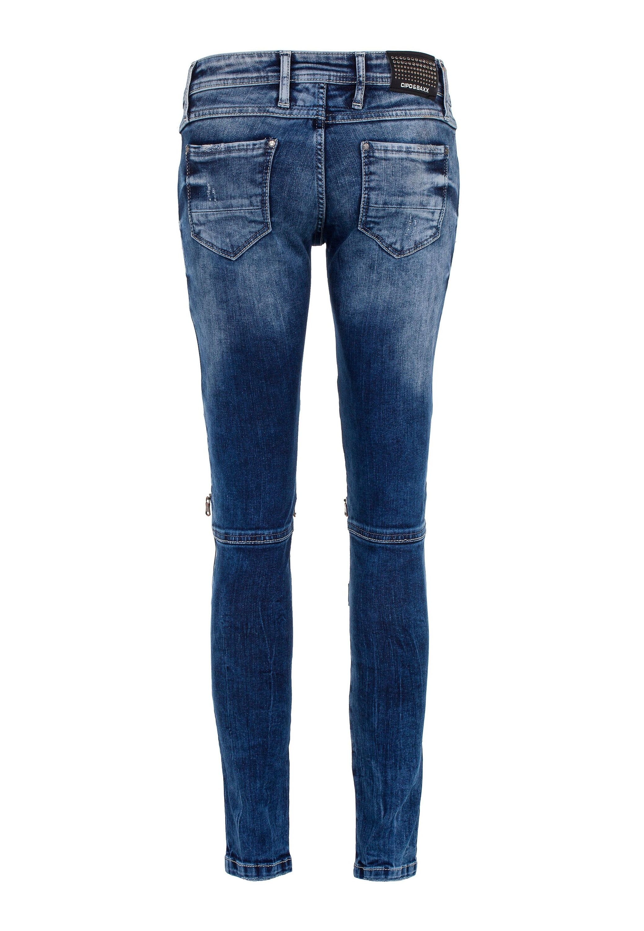 Cipo & Baxx 5-Pocket-Jeans »Cipo & Baxx Jeans« mit vielen Applikationen, WD377