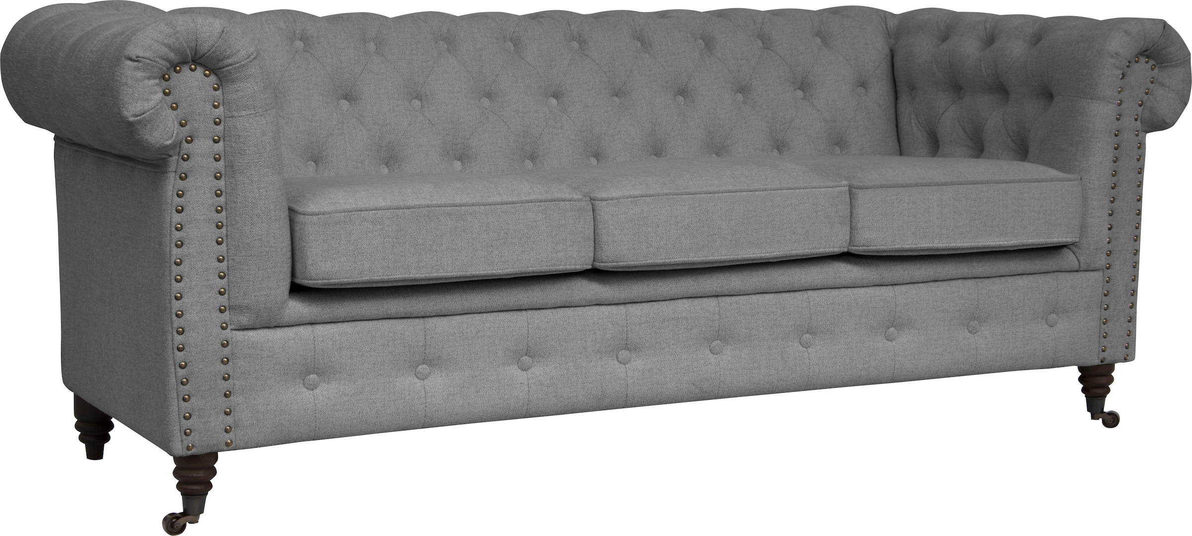 Home affaire Chesterfield-Sofa »Aarburg«, aufwändige Knopfheftung und Ziernägel im Chesterfield-Design