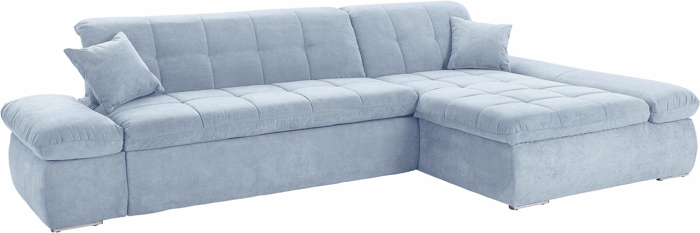 DOMO collection Ecksofa »NMoric XXL, B/T/H: 300/172/80cm, L-Form«, wahlweise mit Bettfunktion und Armlehnverstellung