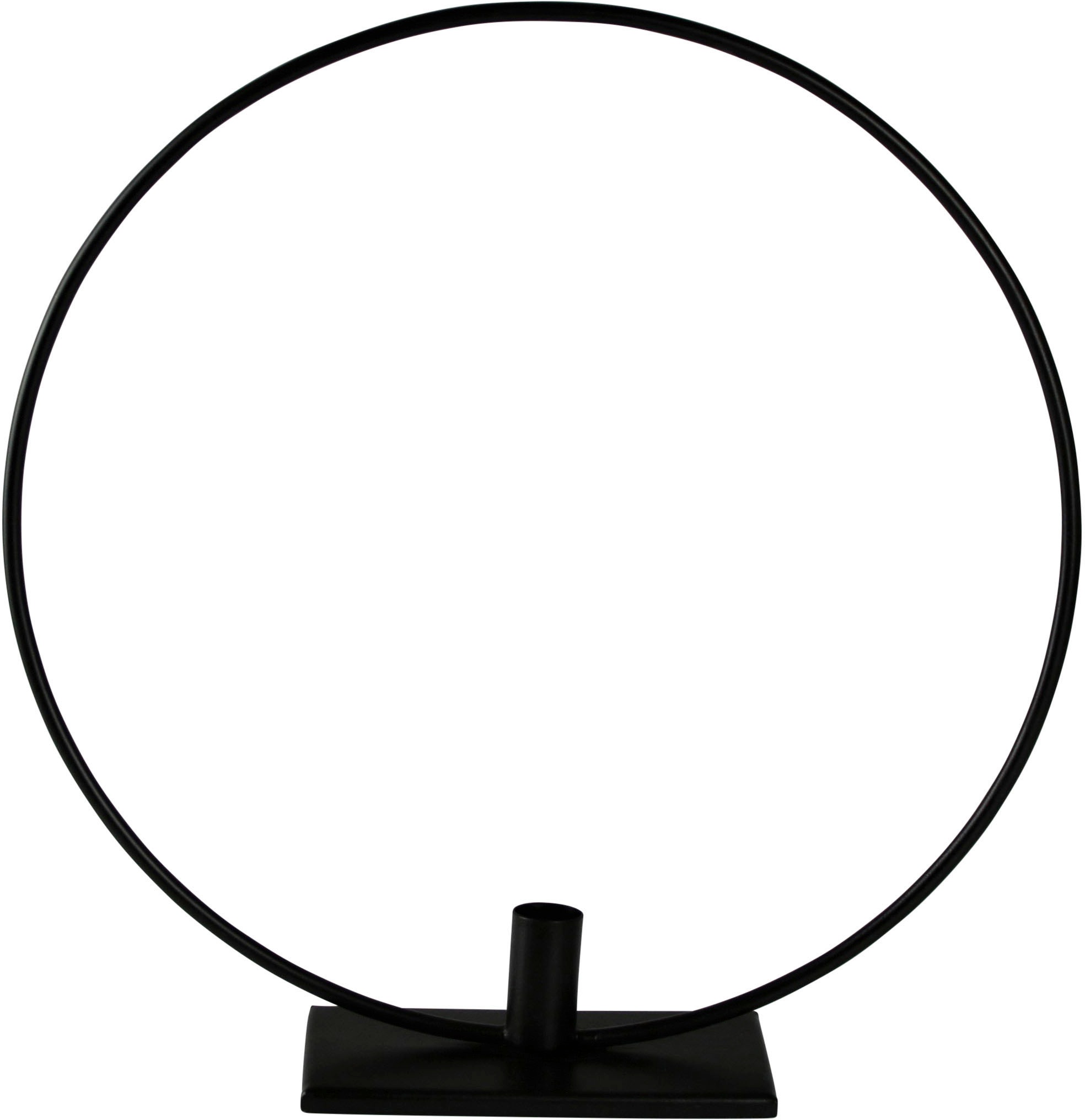 AM Design Kerzenhalter »Kerzenständer Ring«, (1 St.), Stabkerzenhalter aus  Metall, Höhe ca. 39 cm auf Raten kaufen
