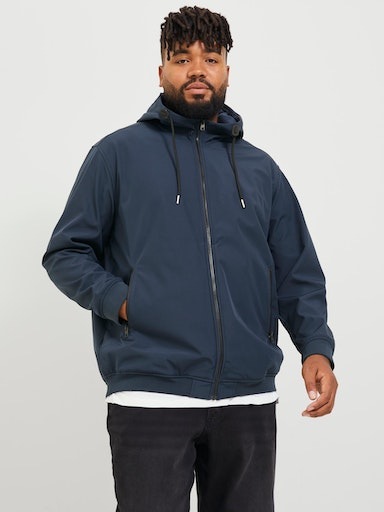 Jack & Jones PlusSize Softshelljacke »JJEBASIC SOFTSHELL HOOD NOOS PLS«, mit Kapuze