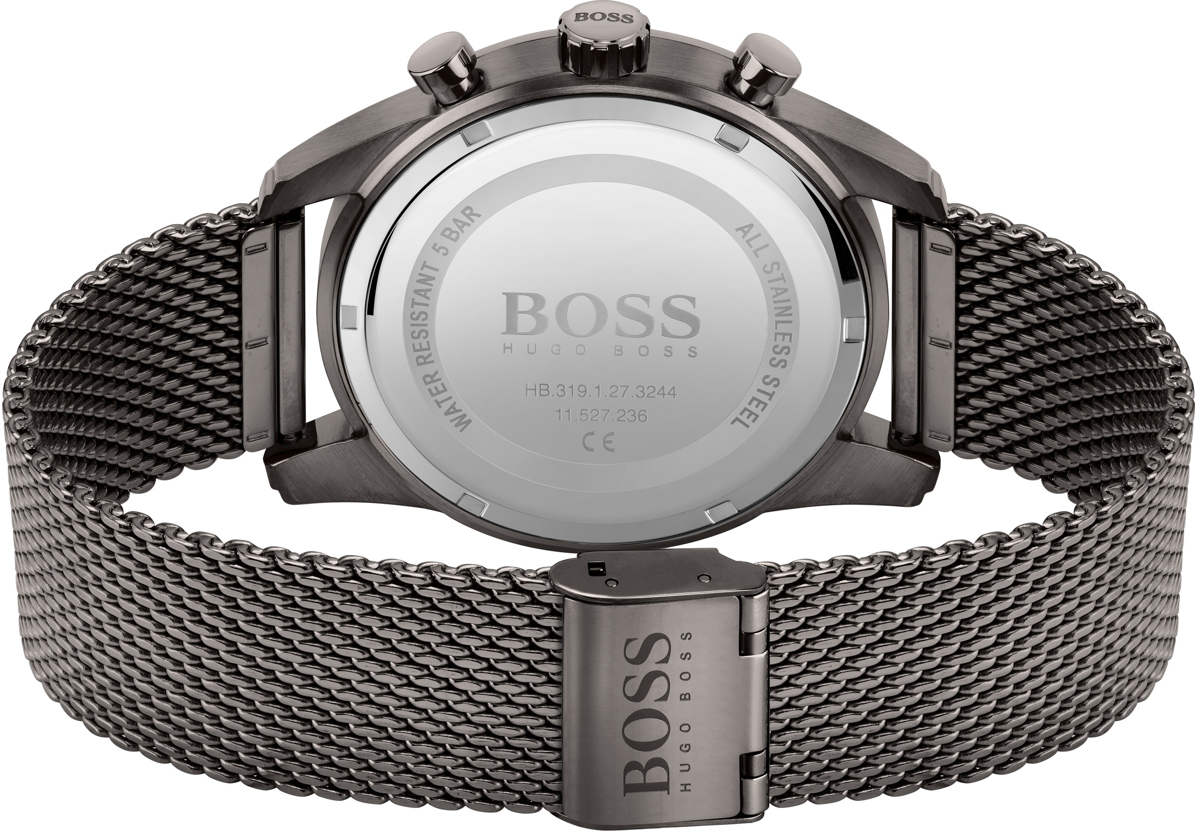 BOSS Chronograph »SKYMASTER«, Quarzuhr, Herrenuhr, Armbanduhr, Stoppfunktion, Edelstahlarmband