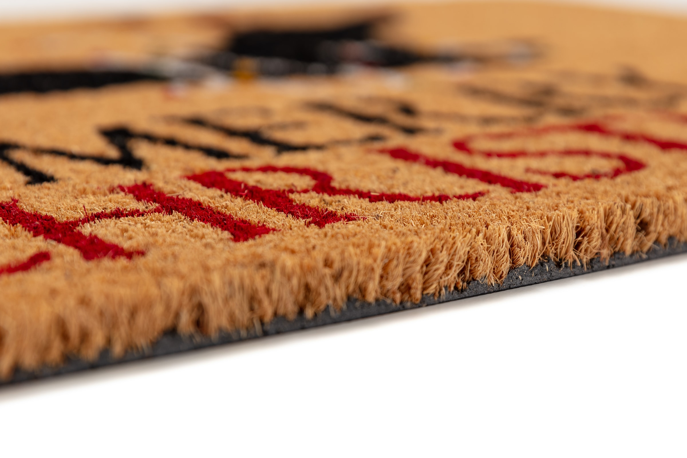 ASTRA Fußmatte »Kokosvelours bedruckt ca.40x60cm D.025 Dackel xmas« rechteckig 1,4 mm Höhe Natürliches Material