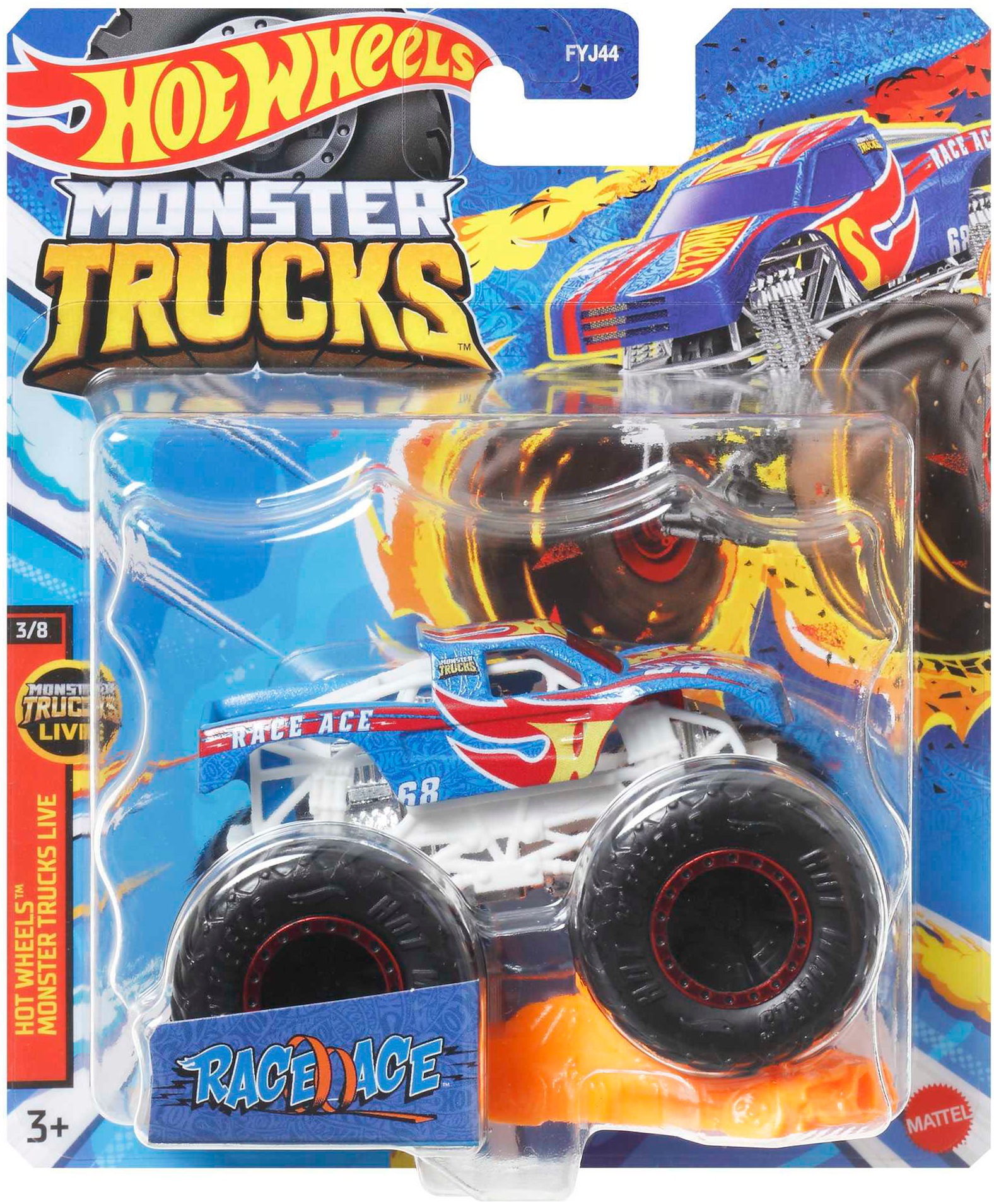 Hot Wheels Spielzeug-Monstertruck »Monster Trucks Die-Cast«, (Set, 2 tlg.), im Maßstab 1:64, sortiert