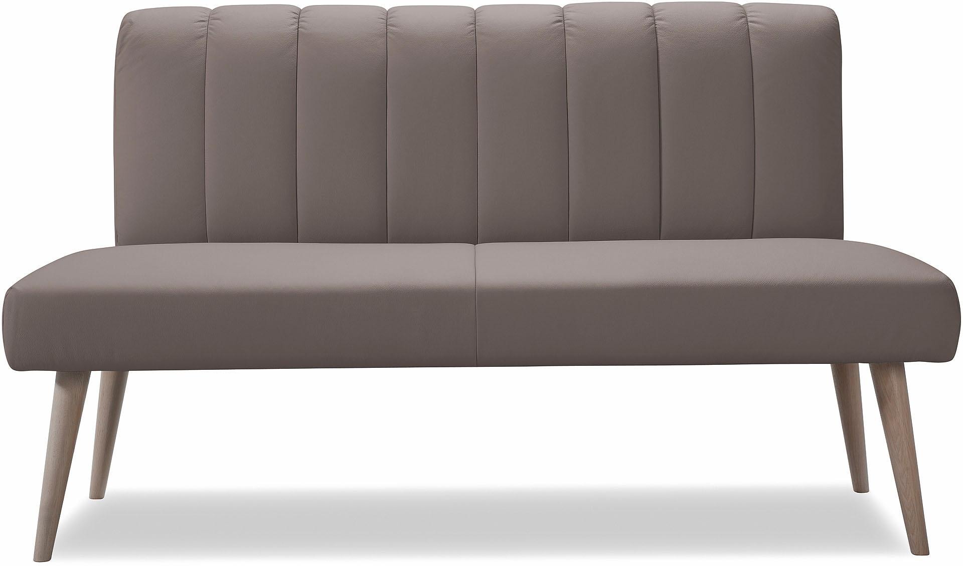 exxpo - sofa fashion Sitzbank »Costa, moderne Rückensteppung, bequem und elegant, hoher Holzfuß« hochwertige Detailverarbeitung, Frei im Raum stellbar