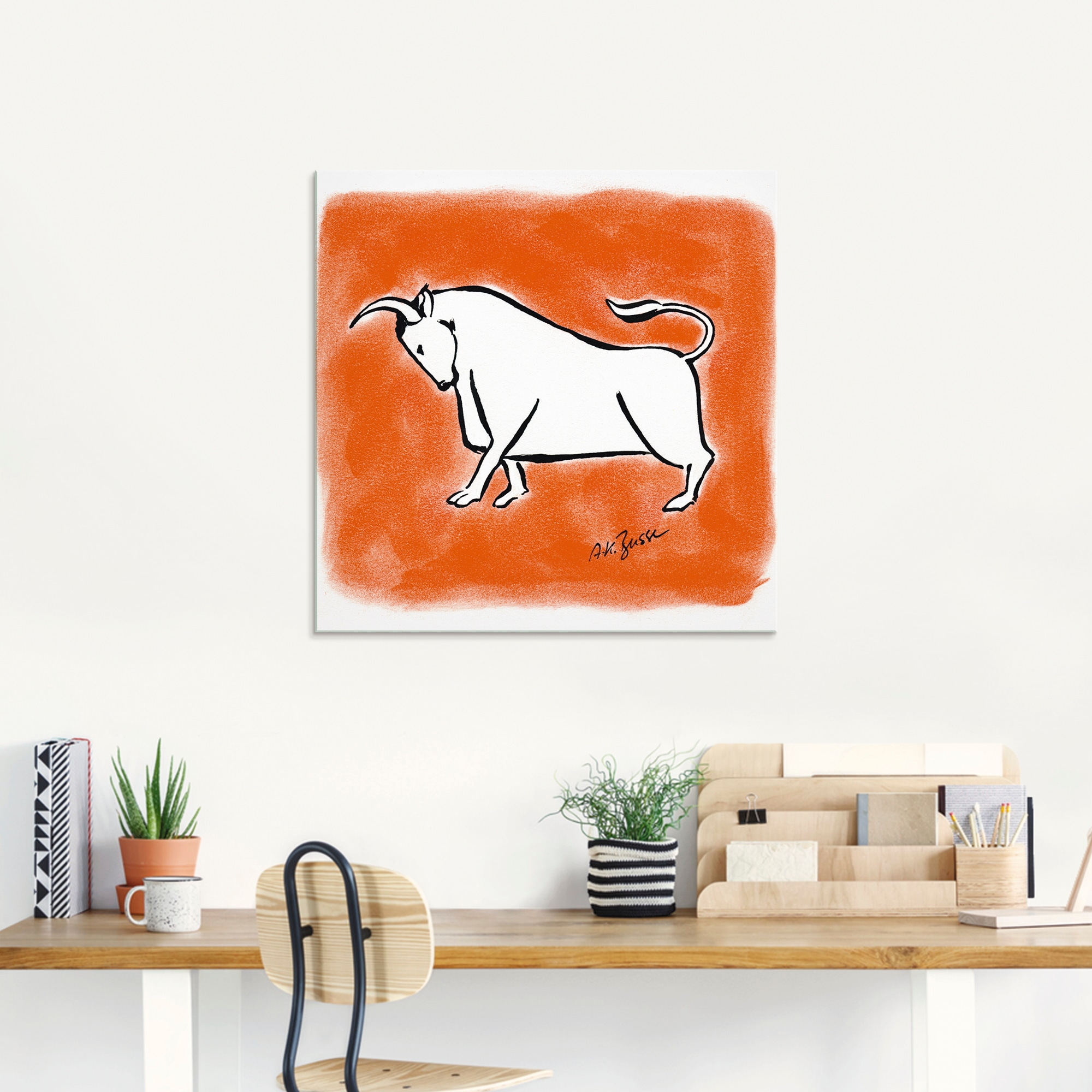 Artland Glasbild »Serie Sternzeichen Stier«, Sternzeichen, (1 St.), in verschiedenen Größen