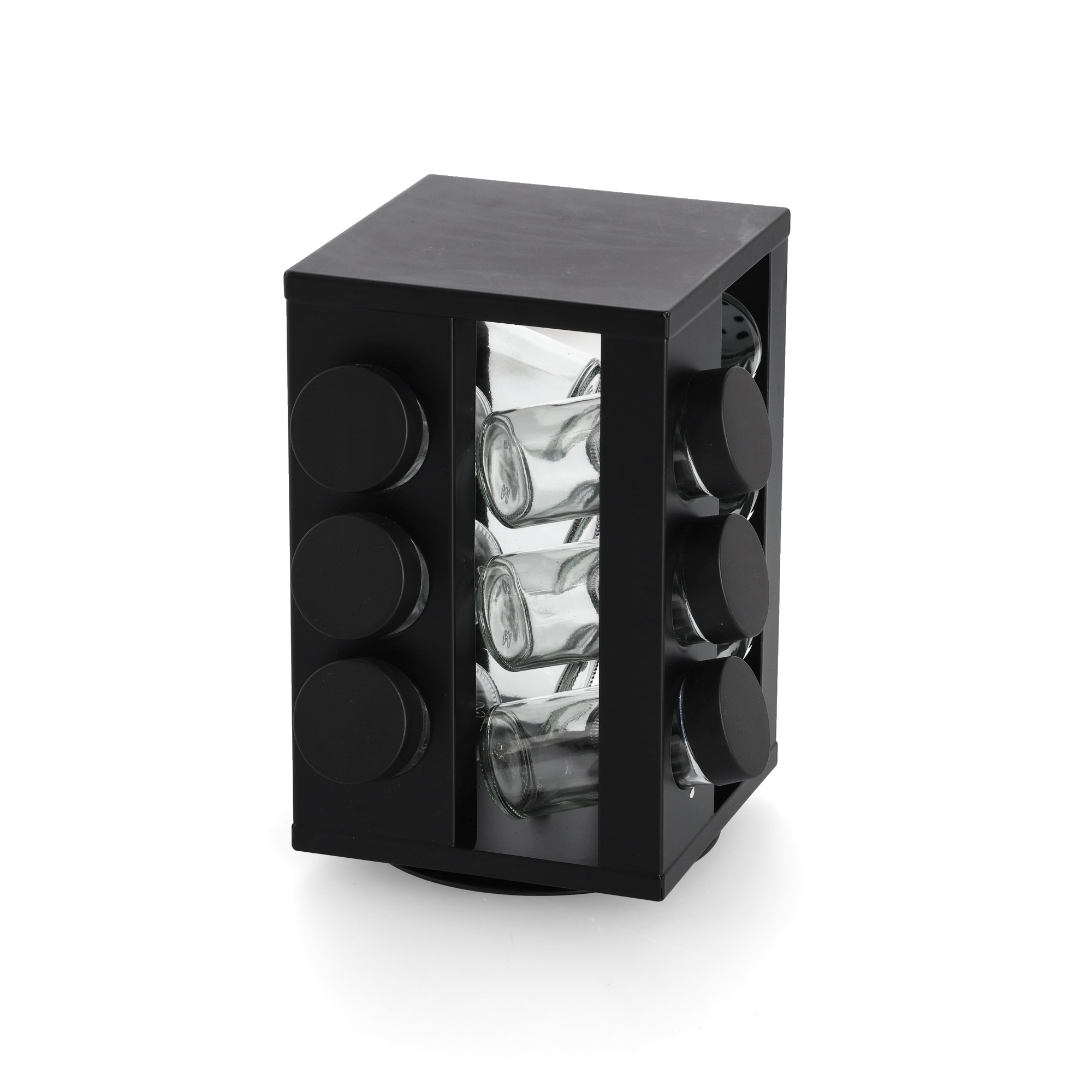 Zeller Present Gewürzkarussell »Gewürzrondell mit 12 Gläsern« Metall/Glas, schwarz, ca. 14x14x22,5 cm