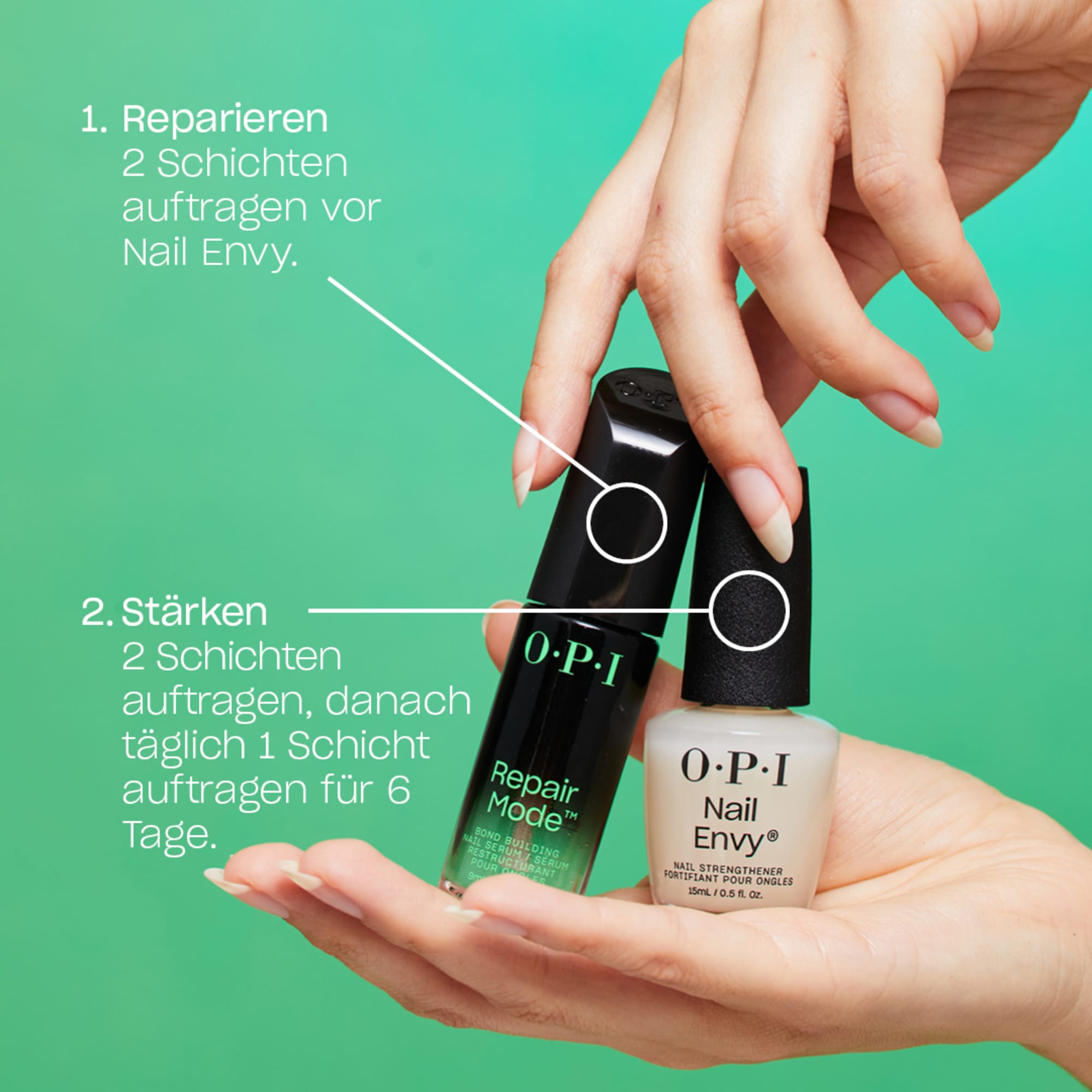 OPI Nagelpflegeserum »Repair Mode™ – Das Nagelserum« gegen brüchige Nägel, schnell einziehend, repariert, stärkt
