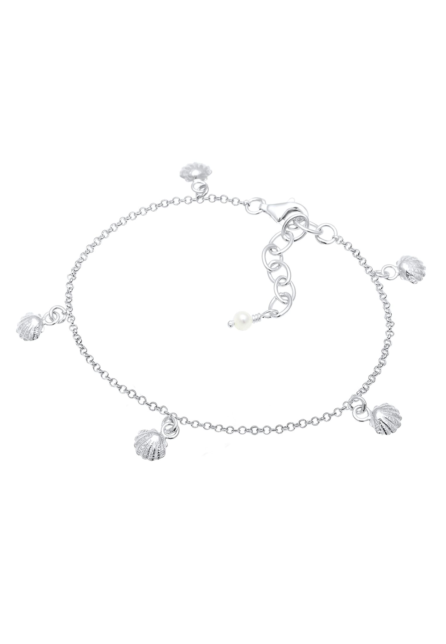 Elli Armkette »Armband Muschel Maritim Meer Sommer 925 Sterling Silber«